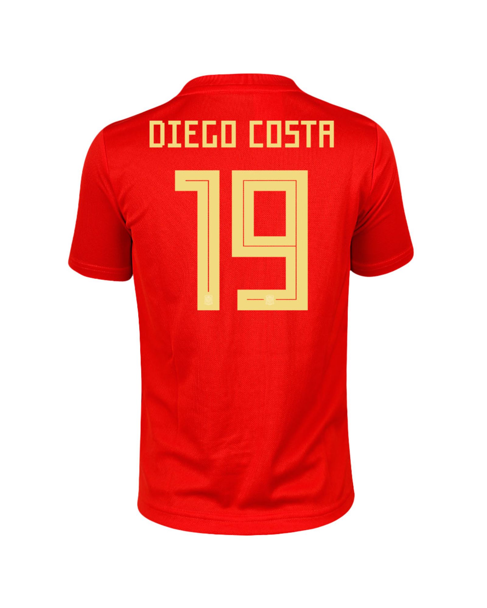 Camiseta 1ª España Mundial 2018 Diego Costa Junior Rojo - Fútbol Factory