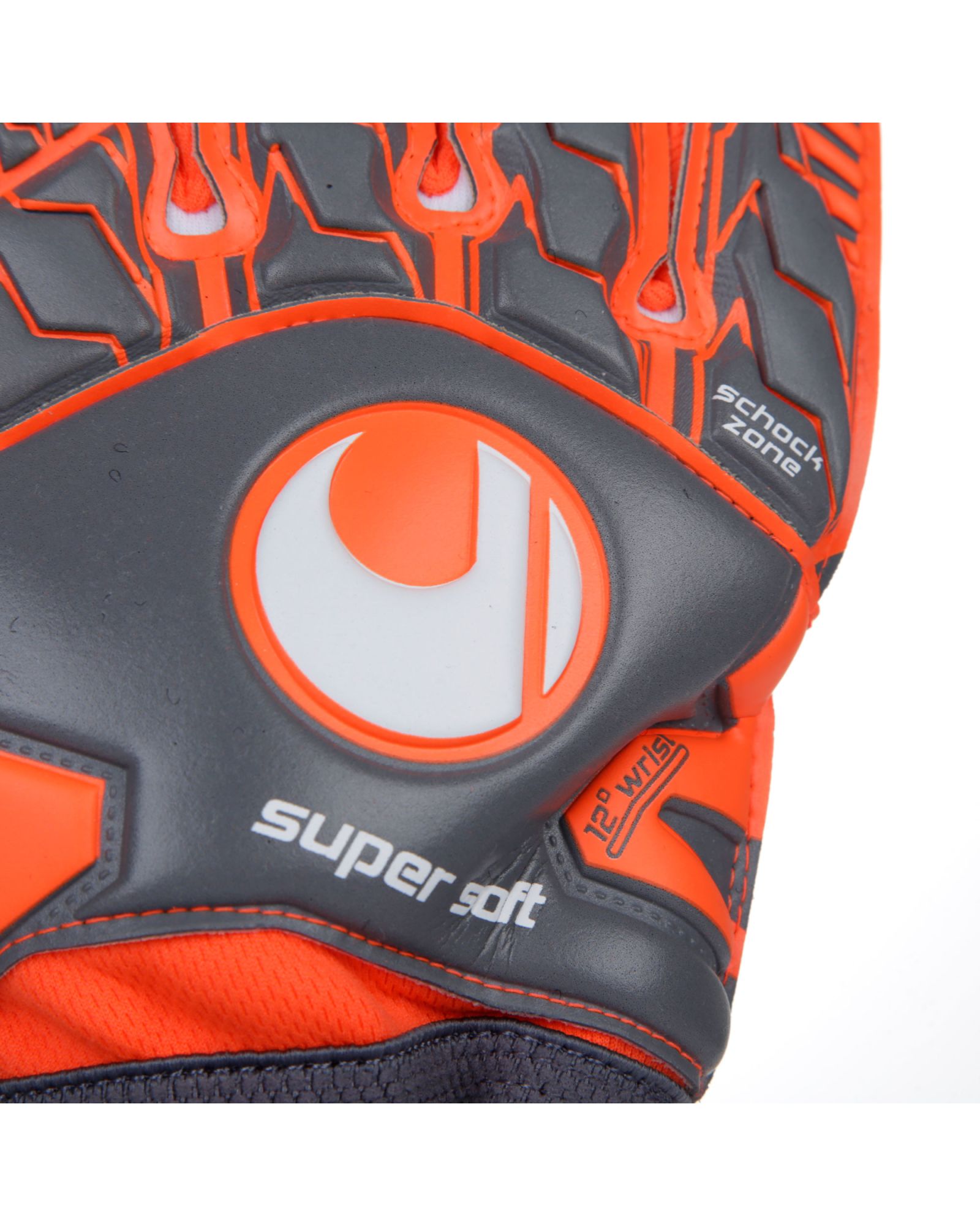 Guantes Aerored SuperSoft Gris Rojo - Fútbol Factory