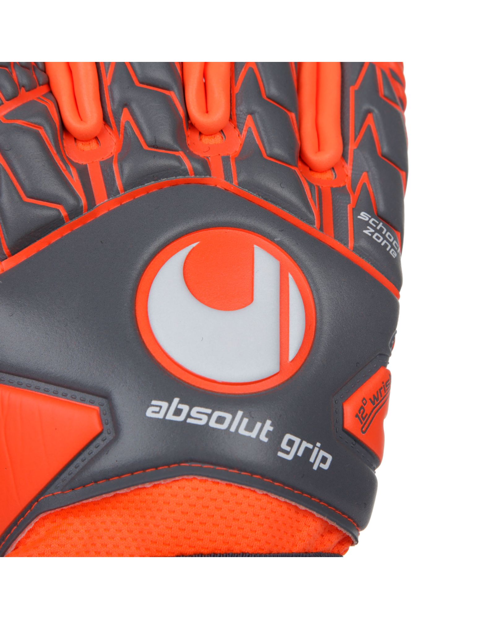 Guantes Aerored Absolutgrip Gris Rojo - Fútbol Factory