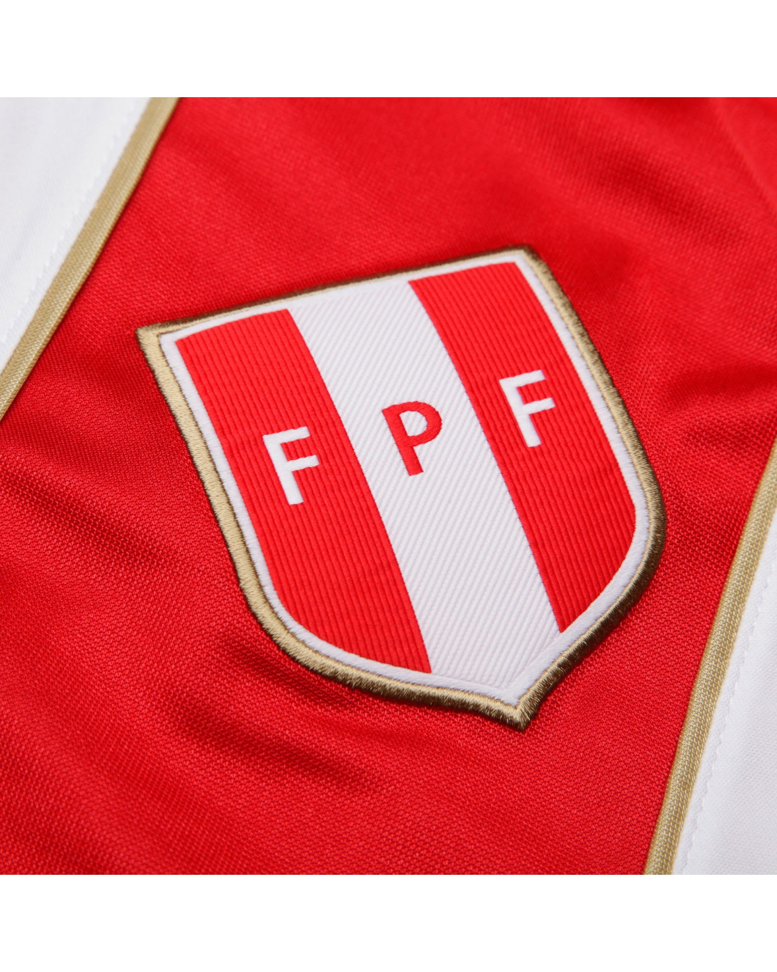 Camiseta 1ª Perú Mundial 2018 Blanco Rojo - Fútbol Factory