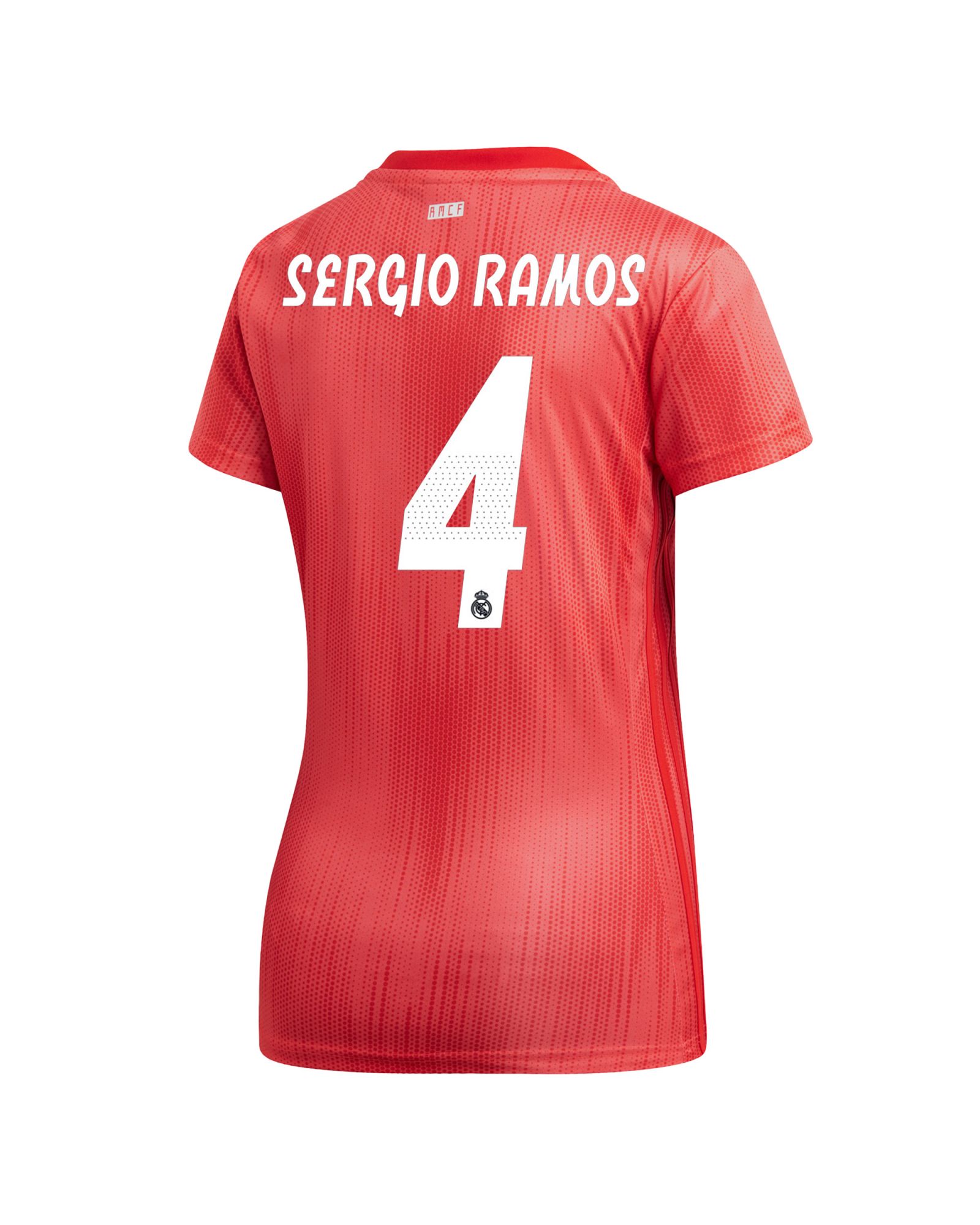 Camiseta 3ª Real Madrid 2018/2019 Sergio Ramos Mujer Coral - Fútbol Factory