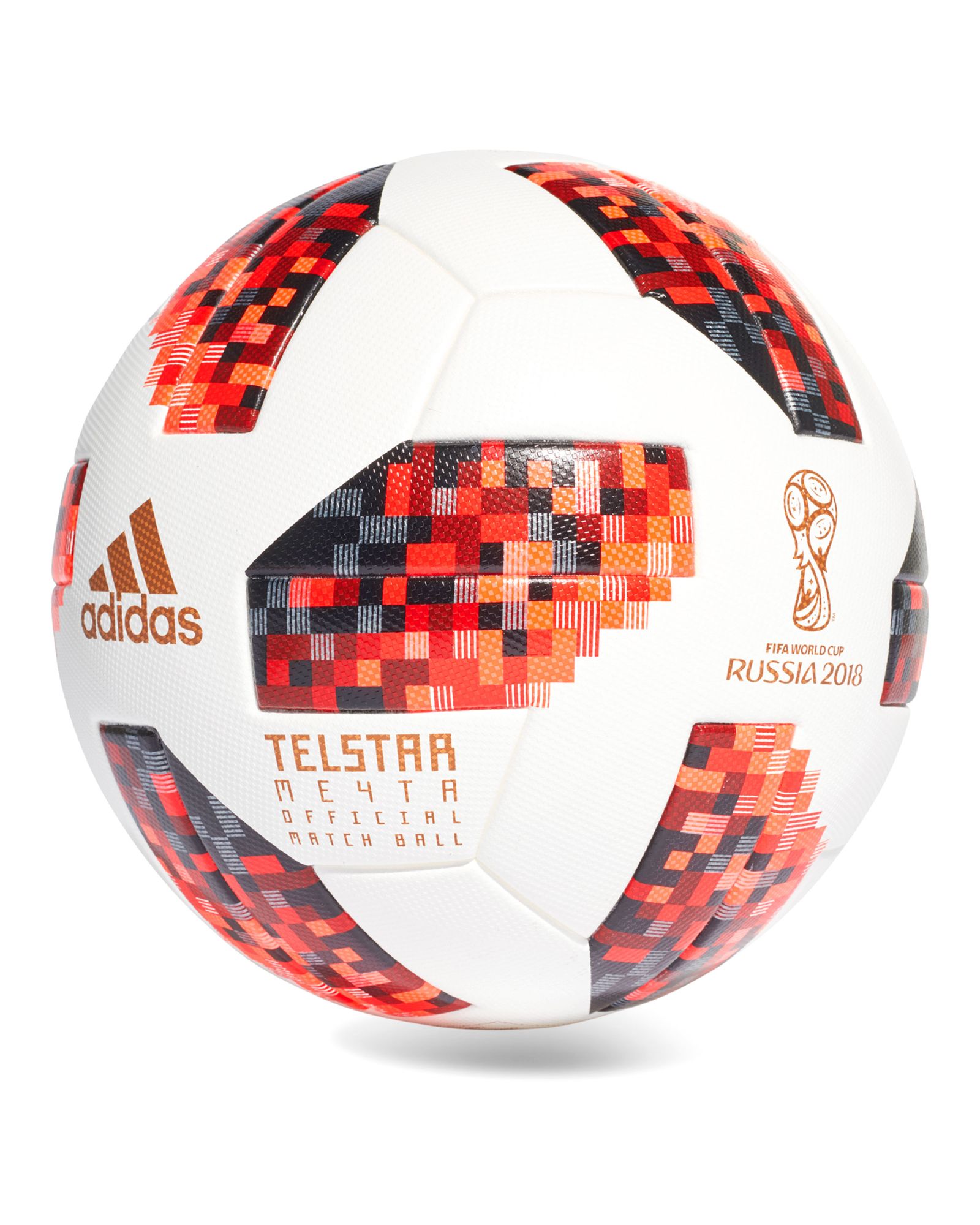 Balón de fútbol 11 Telstar Mechta 18 OMB WC Mundial 2018 Blanco Rojo - Fútbol Factory