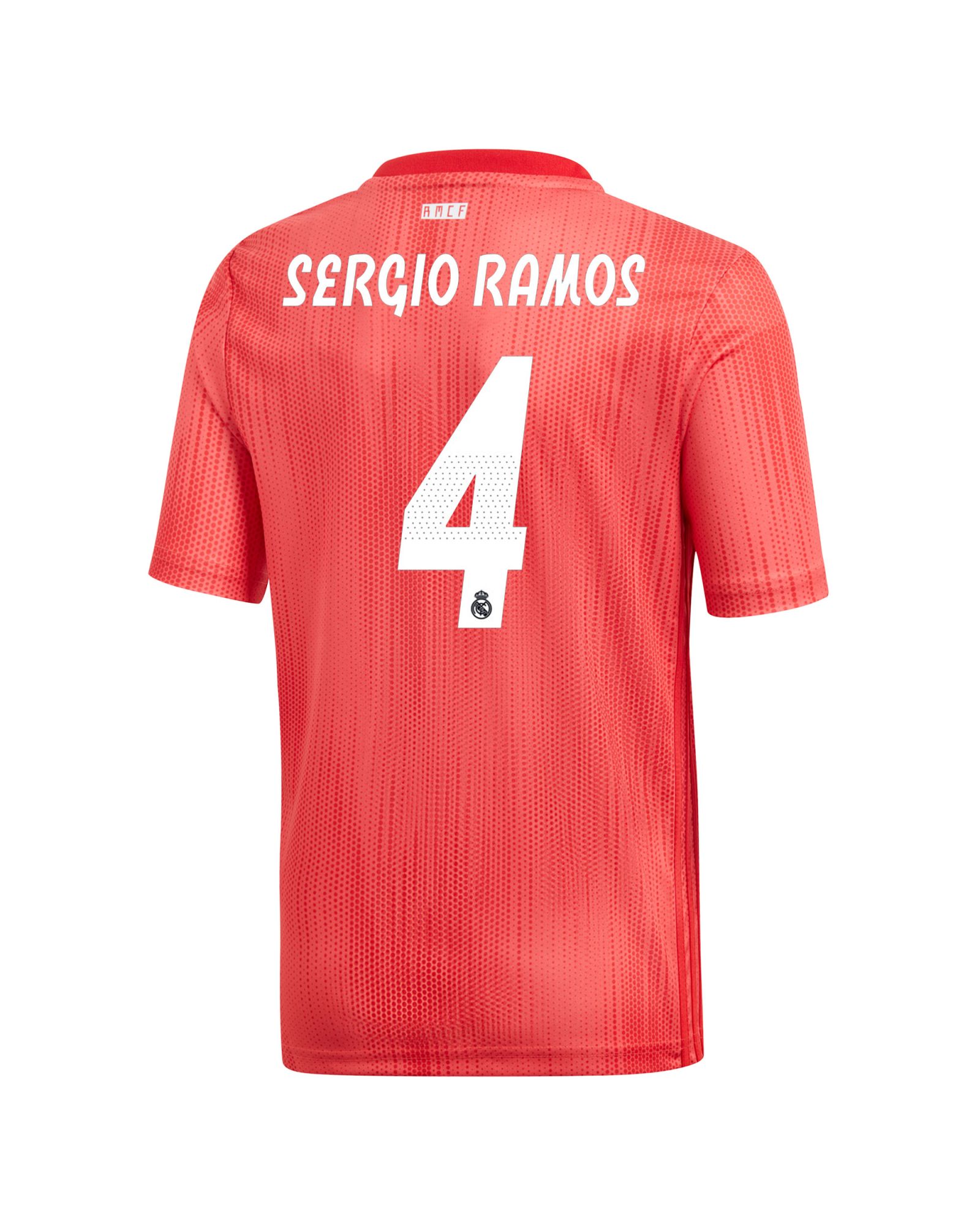 Camiseta 3ª Real Madrid 2018/2019 Sergio Ramos Junior Coral - Fútbol Factory