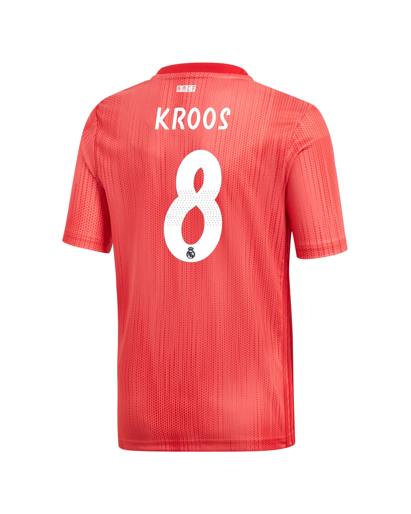 Camiseta 3ª Real Madrid 2018/2019 Kroos Junior Coral - Fútbol Factory