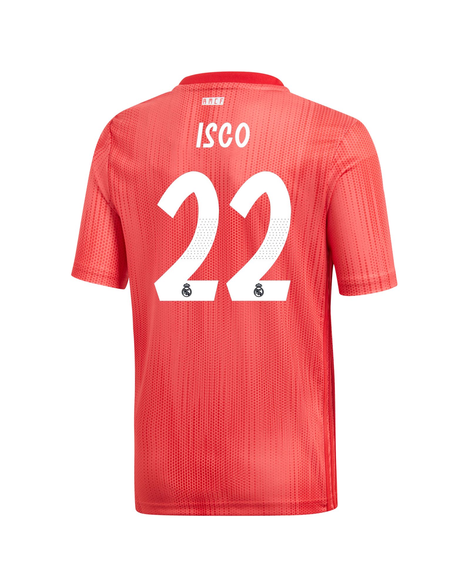 Camiseta 3ª Real Madrid 2018/2019 Isco Junior Coral - Fútbol Factory