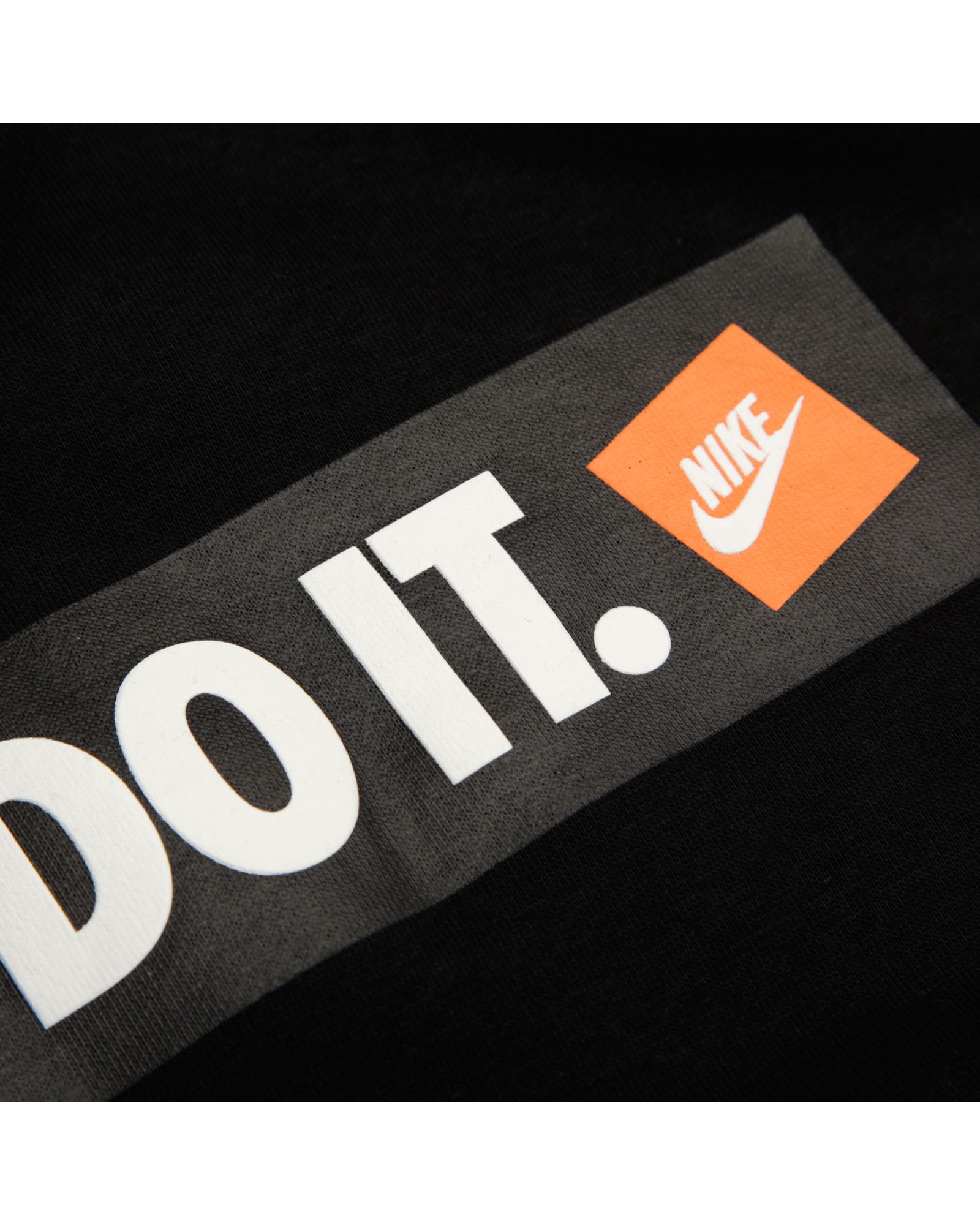 Sudadera de paseo Sportswear JUST DO IT Negro - Fútbol Factory