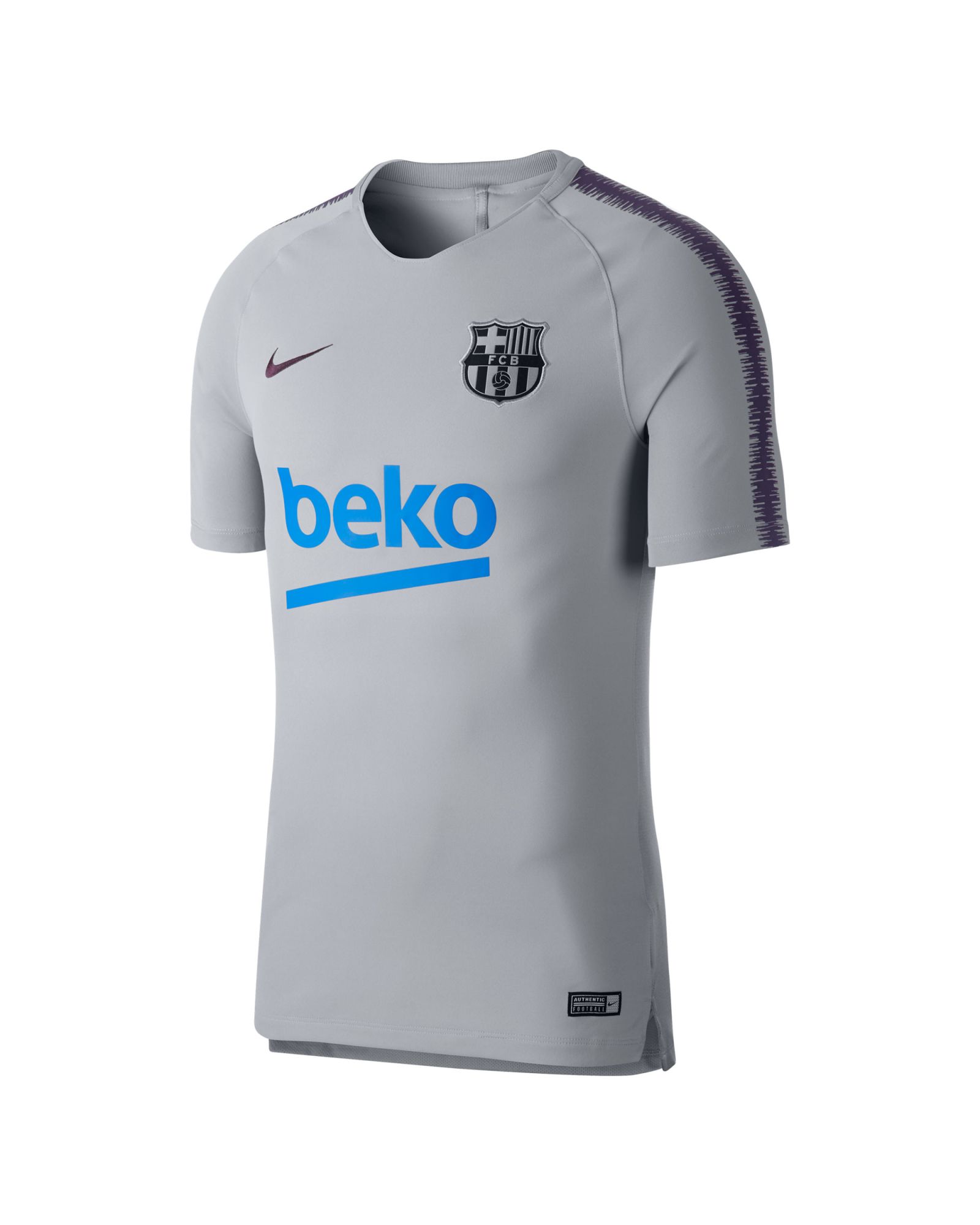 Camiseta Training FC Barcelona Breathe Squad 2018/2019 Gris - Fútbol Factory