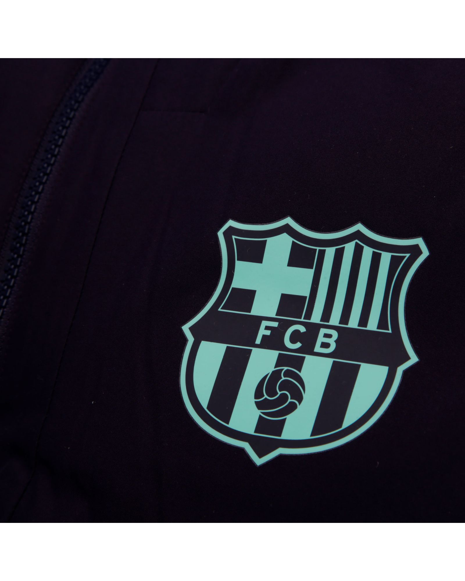 Abrigo FC Barcelona 2018/2019 Morado Azul - Fútbol Factory