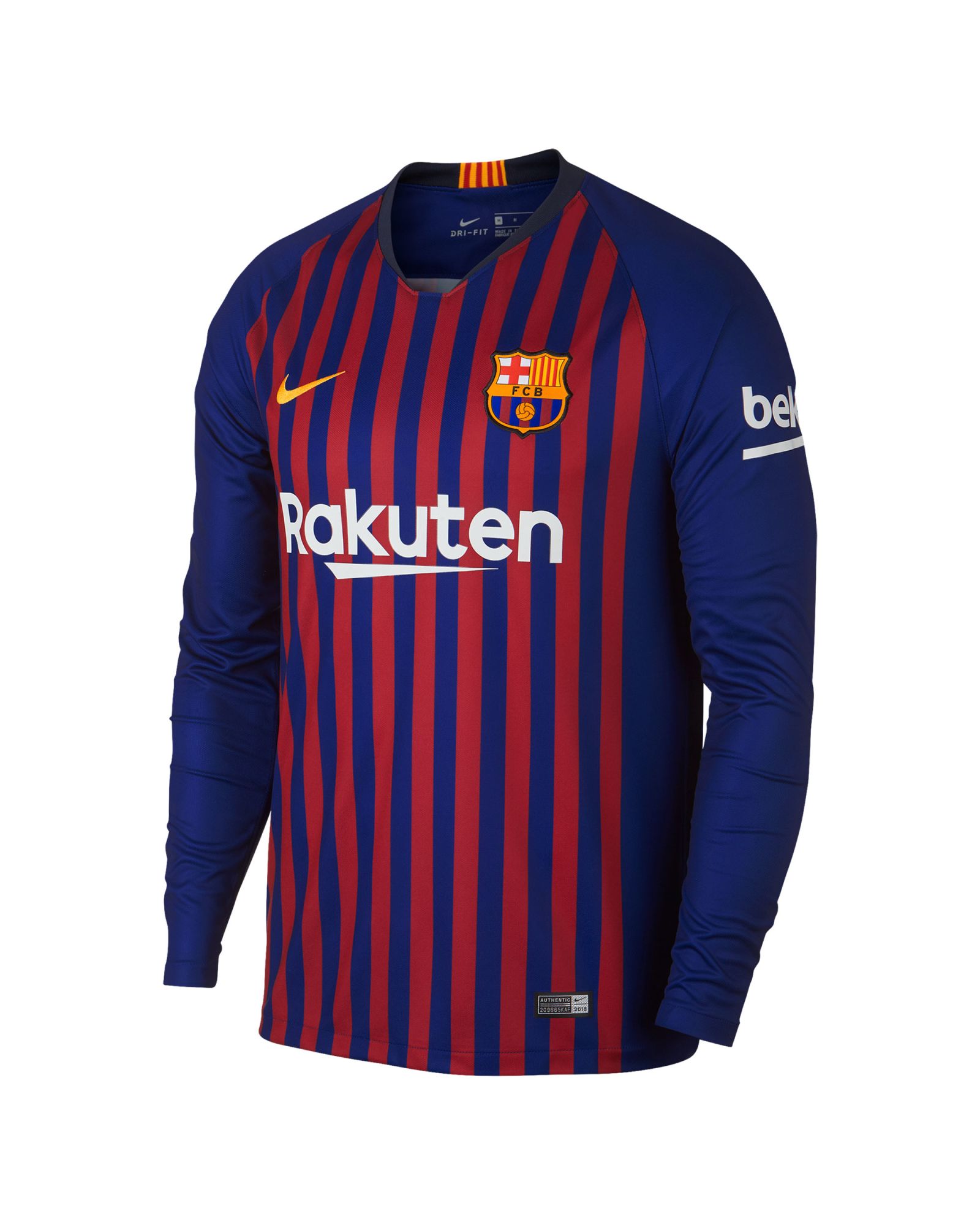 temerario Subrayar salida Camiseta 1ª FC Barcelona 2018/2019 Manga Larga Stadium