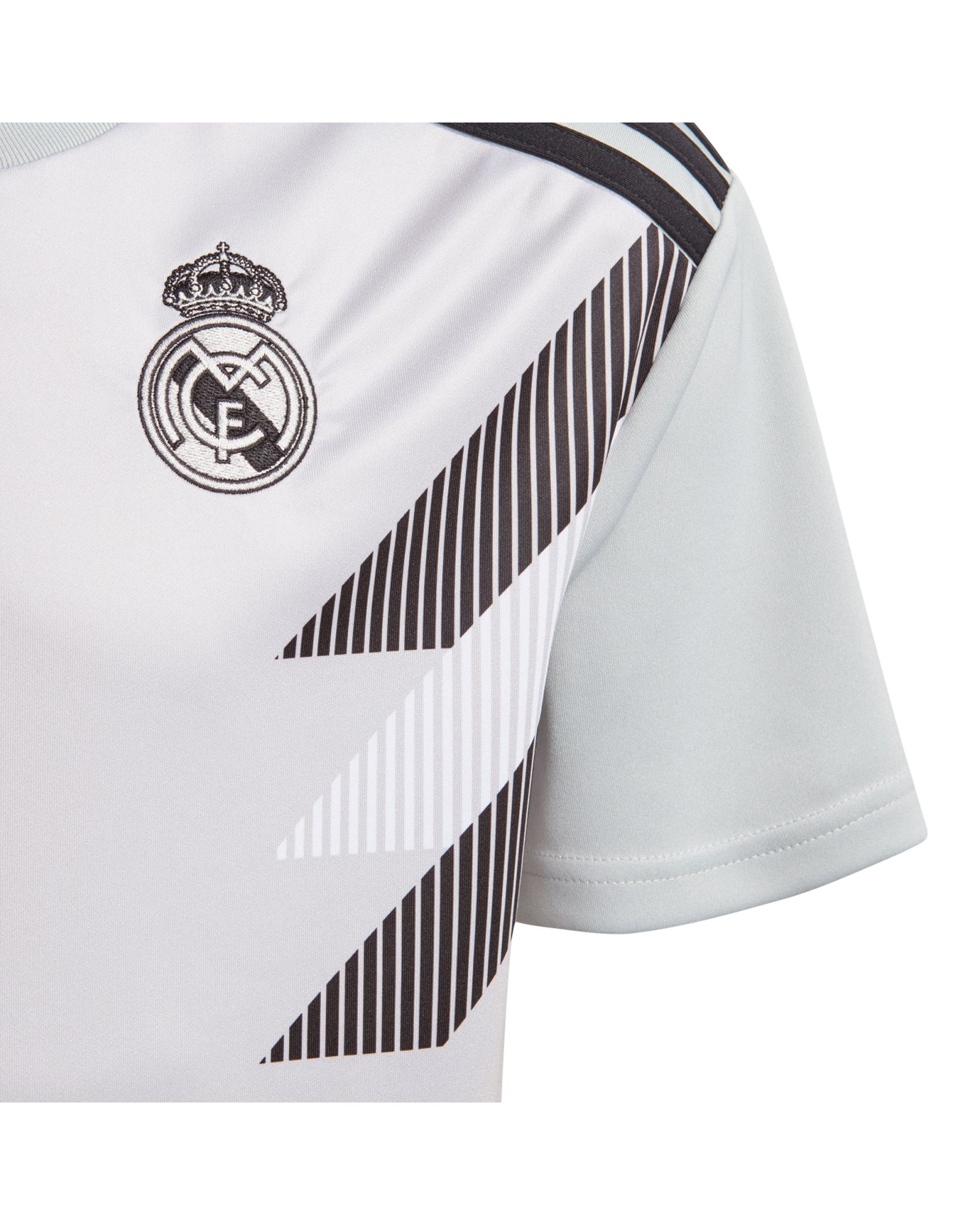 Camiseta Pre-Match Real Madrid 2018/2019 Parley Gris - Fútbol Factory