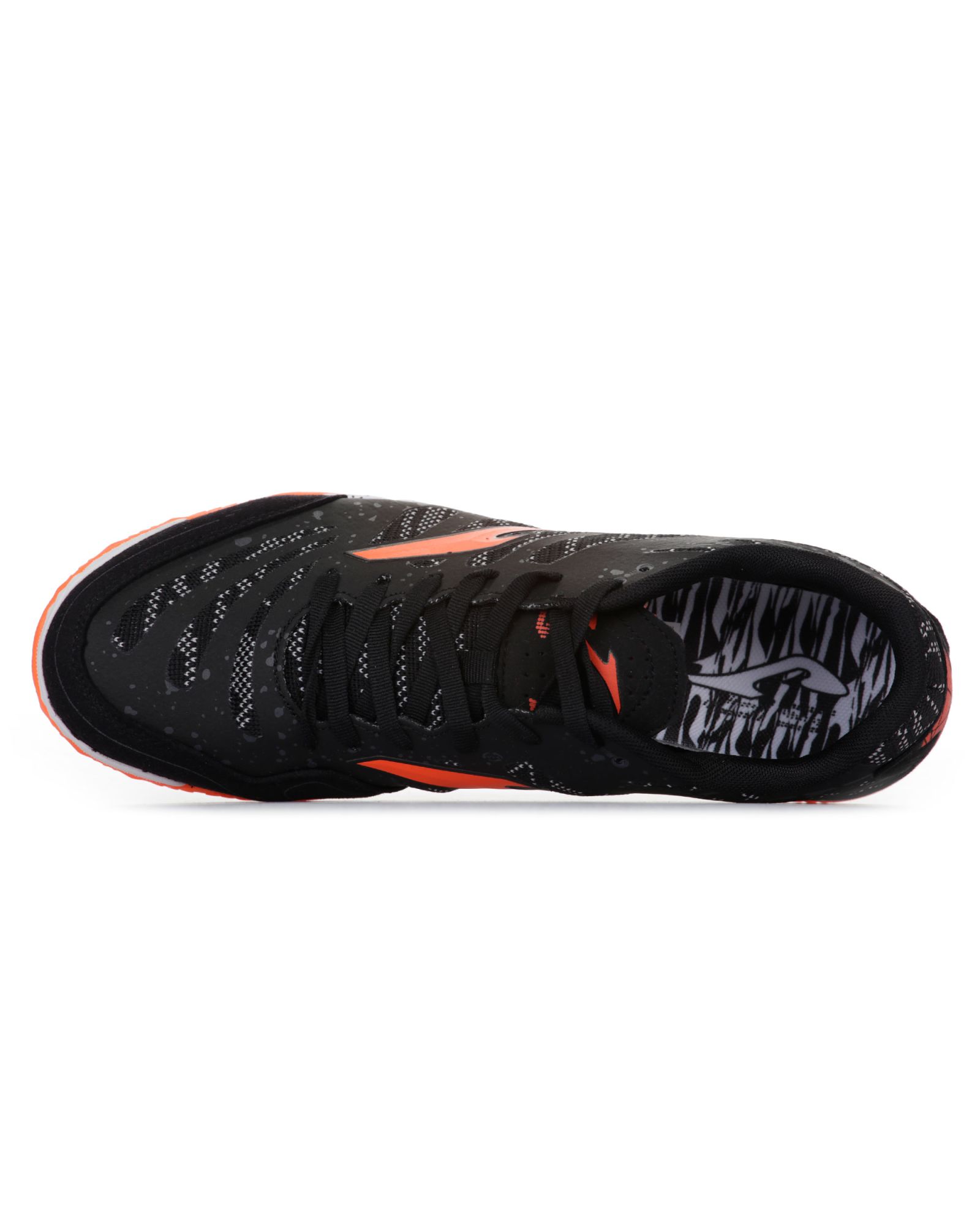 Zapatillas de Fútbol Sala Super Regate Negro Naranja - Fútbol Factory