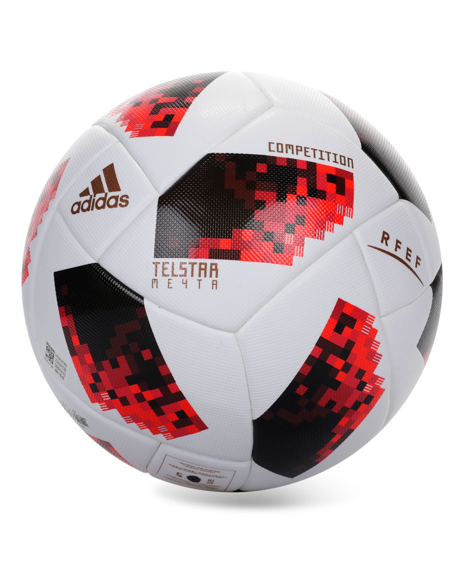 Balón de fútbol 11 Telstar 18 Competition RFEF Blanco Rojo