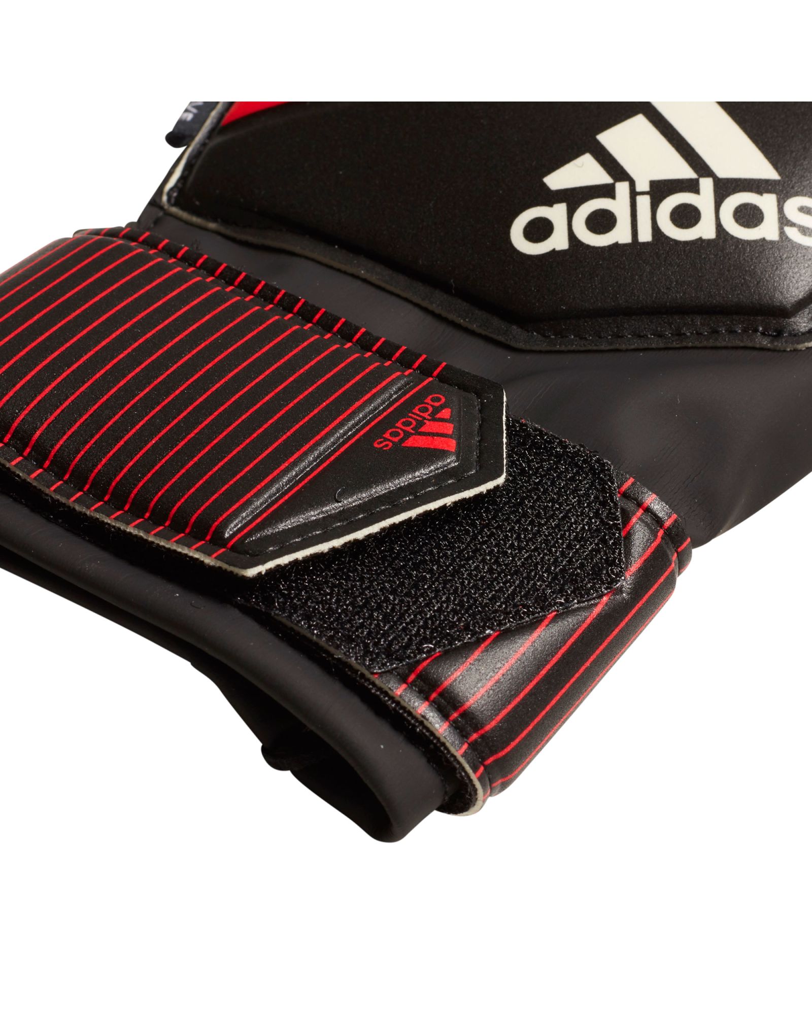 Guantes Portero Predator Fingersave Junior Rojo Negro - Fútbol Factory