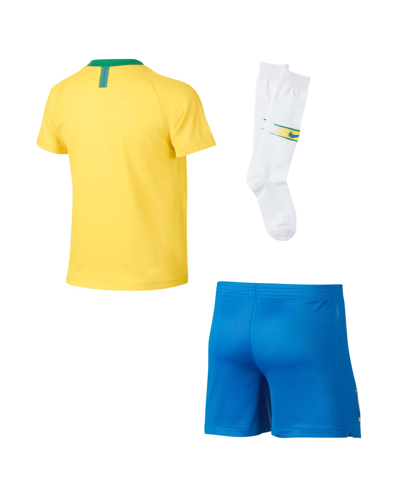 Conjunto 1ª Brasil Mundial 2018 Infantil Amarillo - Fútbol Factory