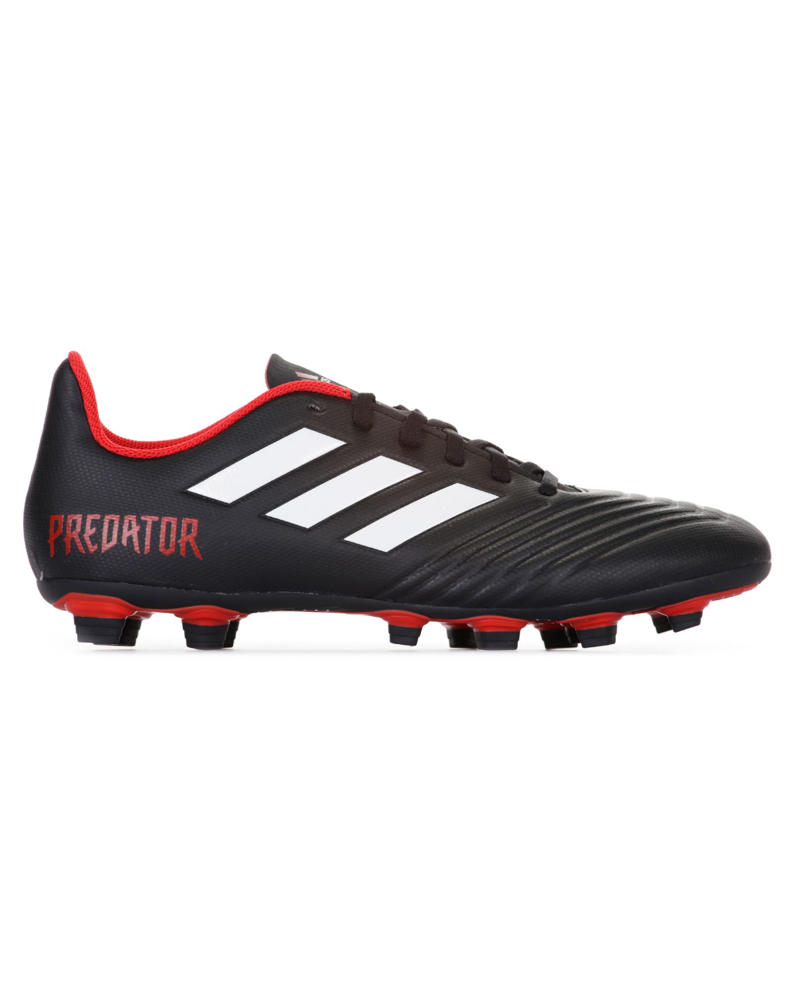 Botas de Fútbol Predator 18.4 FxG Negro Rojo - Fútbol Factory