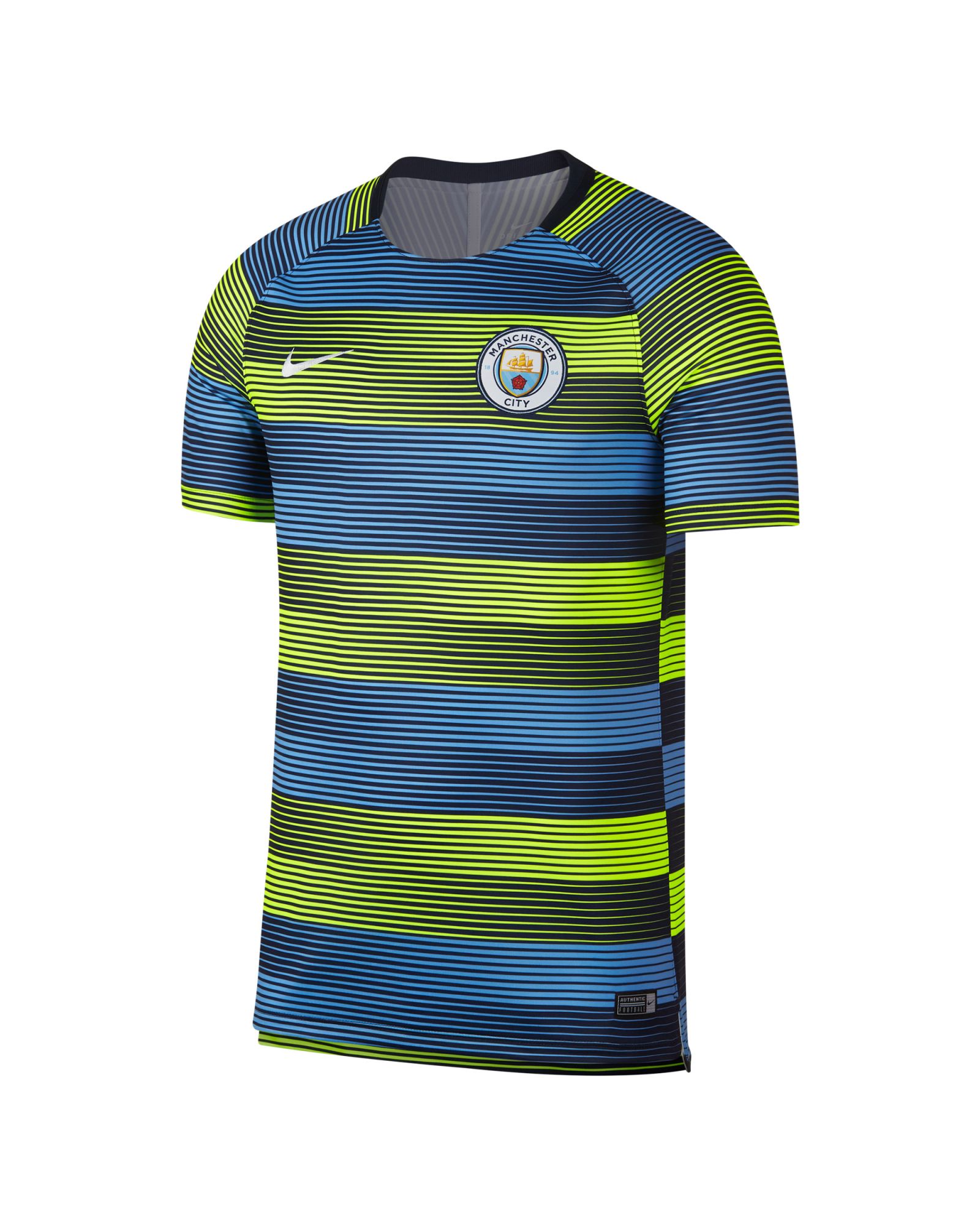 Camiseta Training Manchester City Dri-FIT Squad 2018/2019 Azul - Fútbol Factory