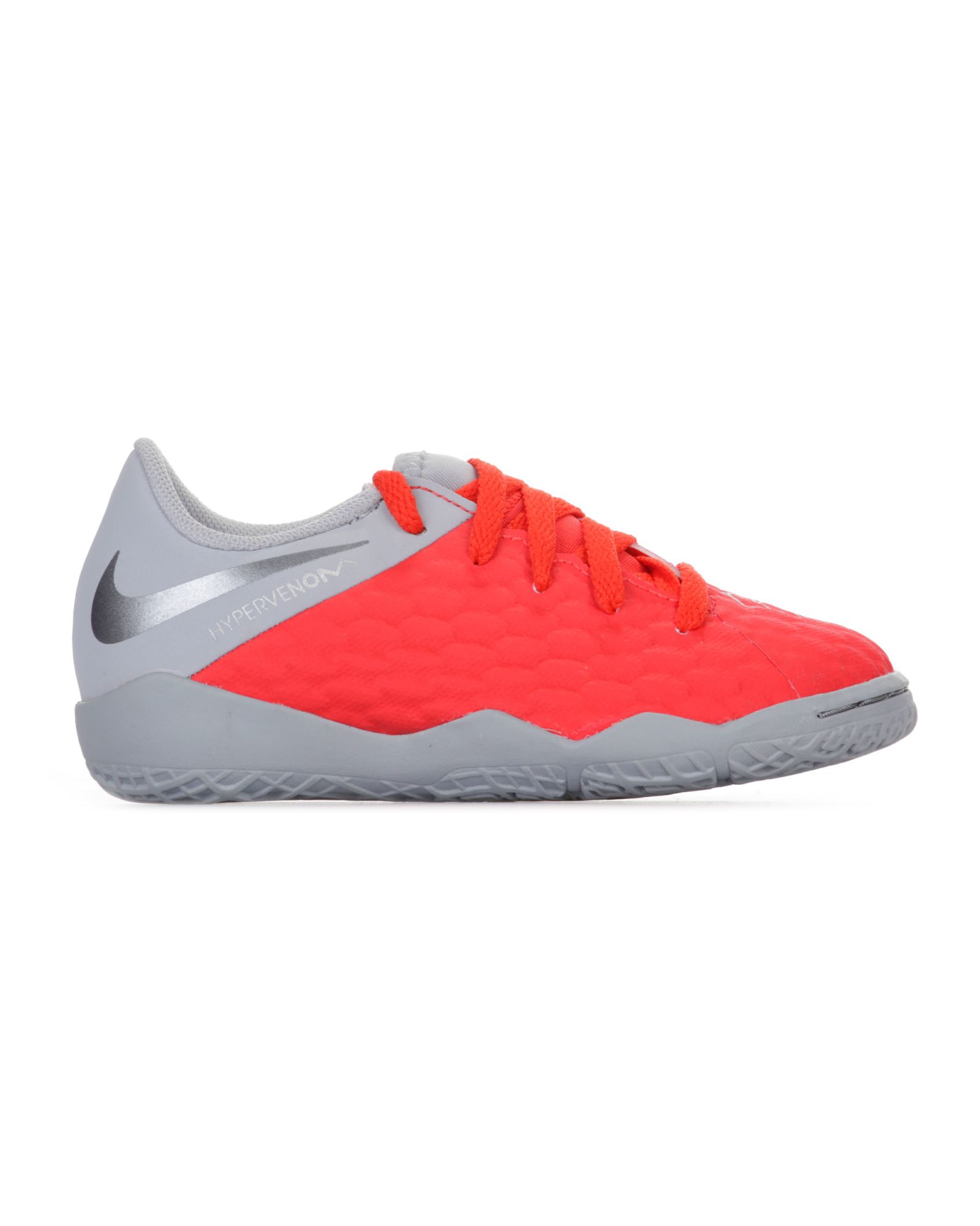 combinar Desalentar Descompostura Zapatillas de Fútbol Sala Hypervenom PhantomX III Academy IC Infantil Gris  Rojo