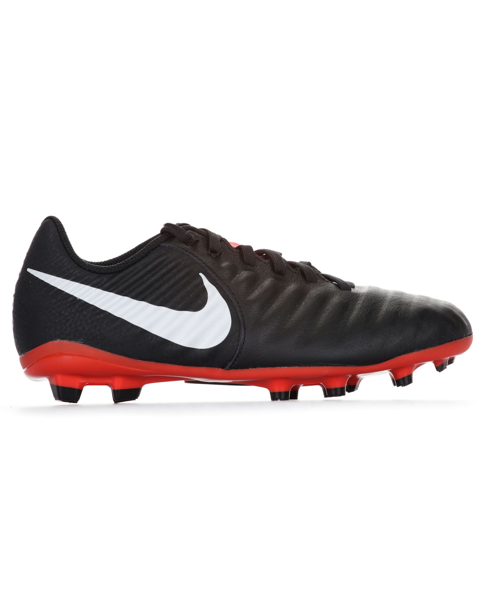 Botas de fútbol Tiempo Legend VII Academy MG Junior Negro Rojo - Fútbol Factory