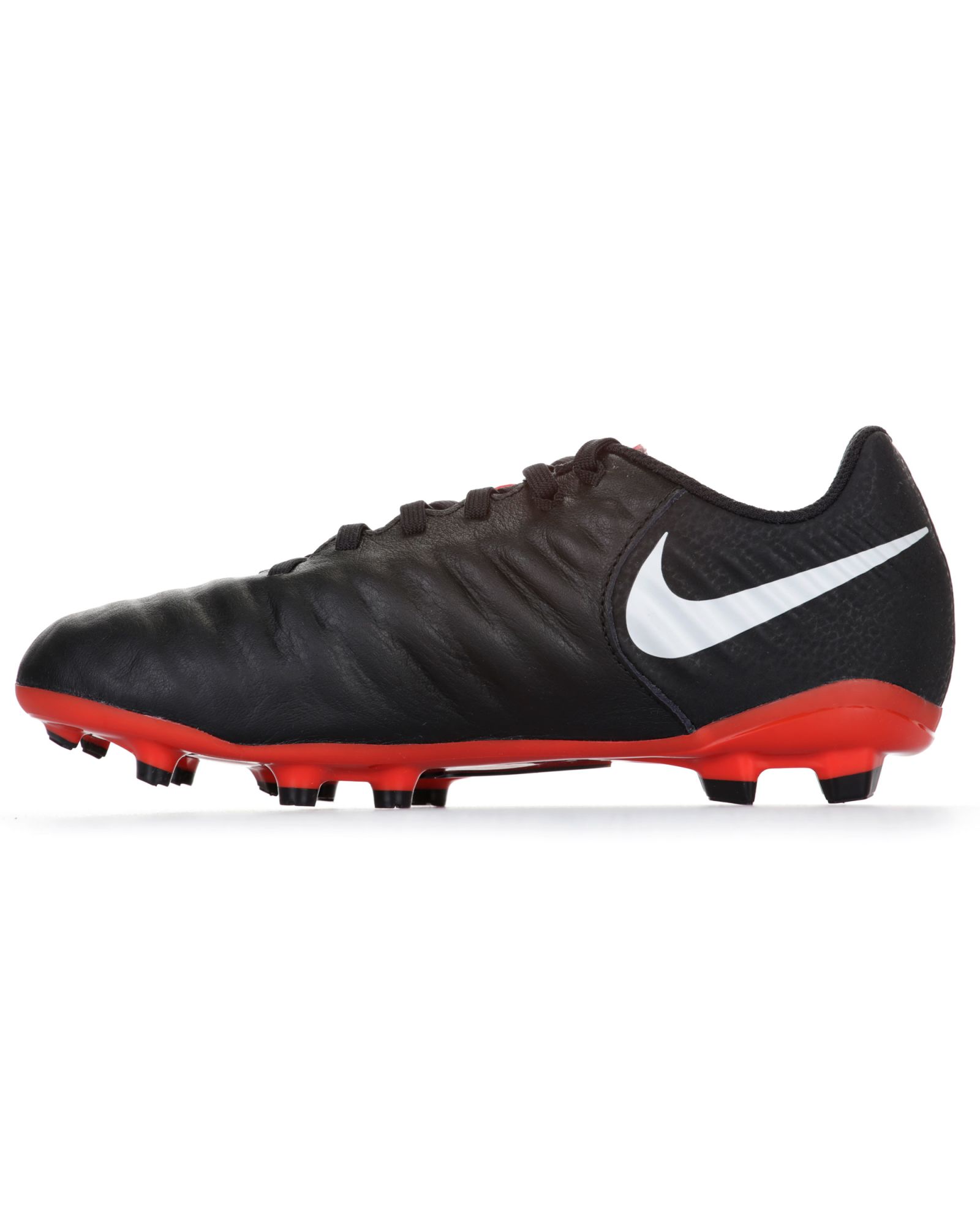 Botas de fútbol Tiempo Legend VII Academy MG Junior Negro Rojo - Fútbol Factory