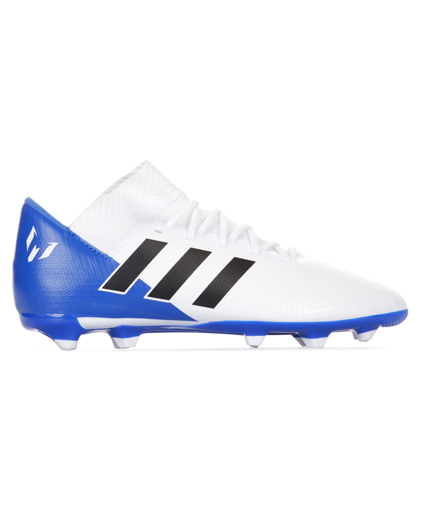 Botas de Fútbol Nemeziz Messi 18.3 FG Junior Blanco Azul - Fútbol Factory