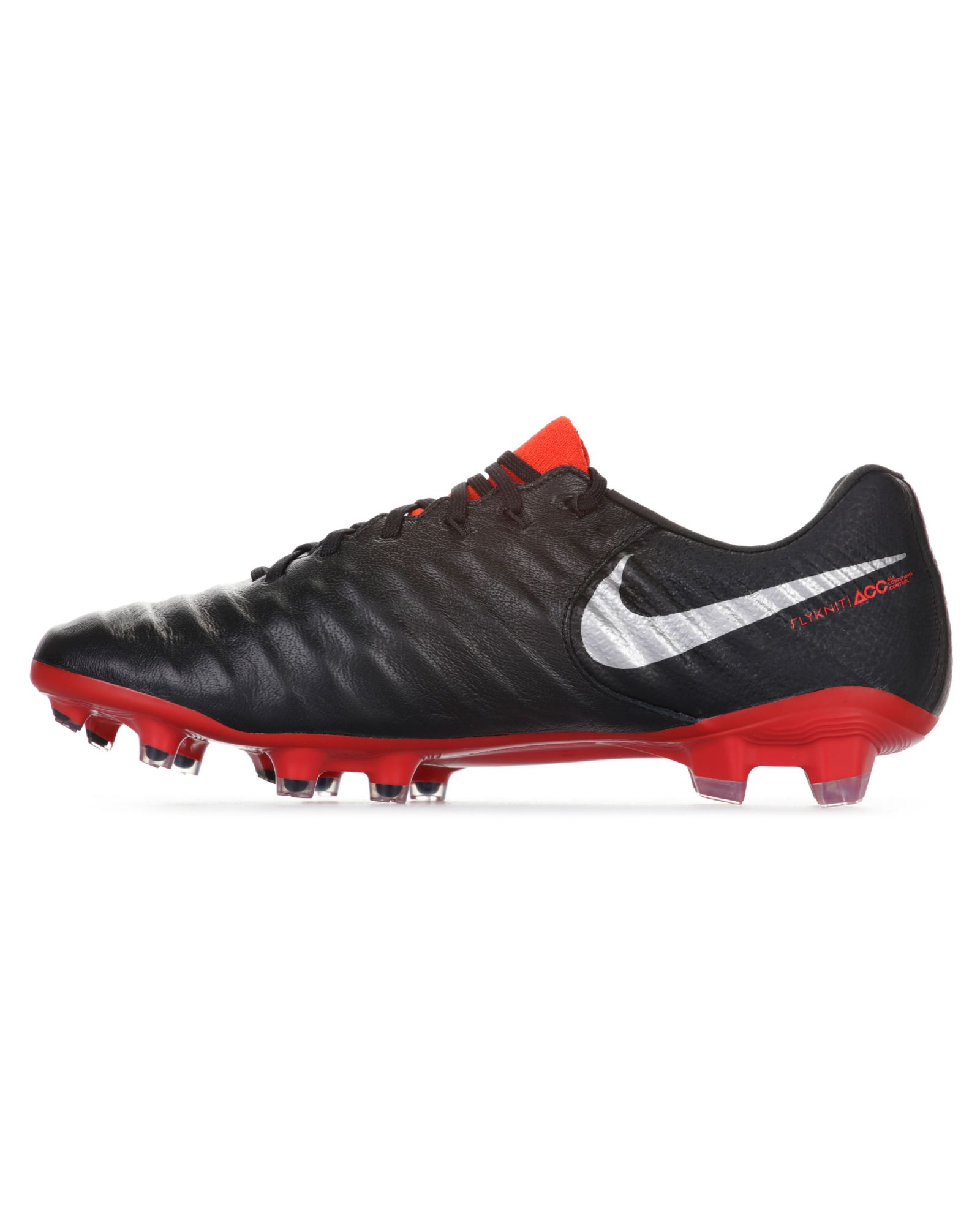 Botas de fútbol de la línea Tiempo Legend VII Elite FG Negro Rojo - Fútbol Factory