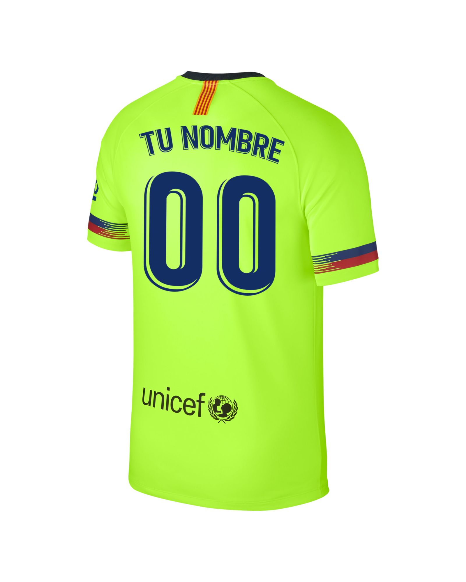 Camiseta 2ª FC Barcelona 2018/2019 Breathe Amarillo Fluor Personalizado - Fútbol Factory