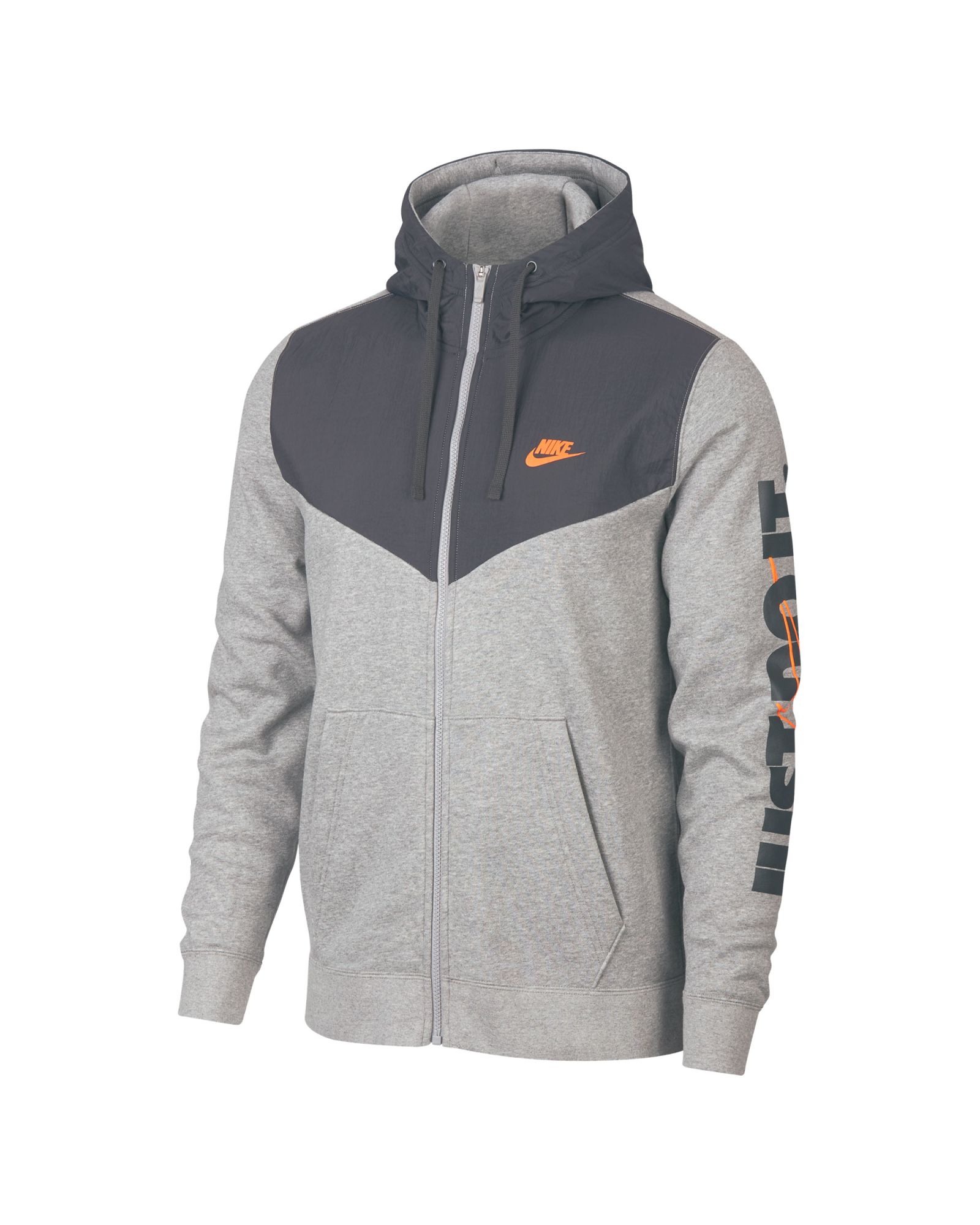 Chaqueta con Capucha Sportswear HBR+ Gris - Fútbol Factory