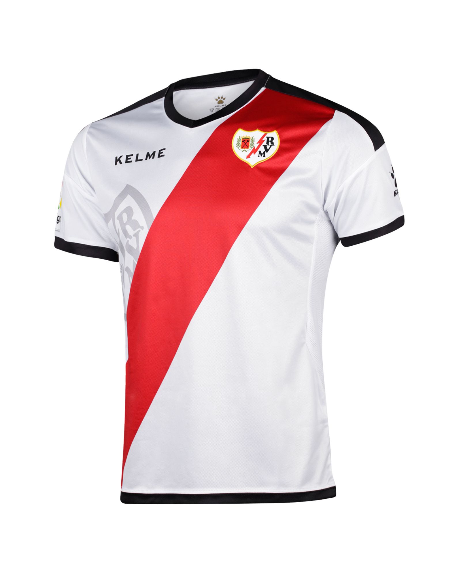 Camiseta 1ª Rayo Vallecano 2018/2019 Blanco Rojo - Fútbol Factory