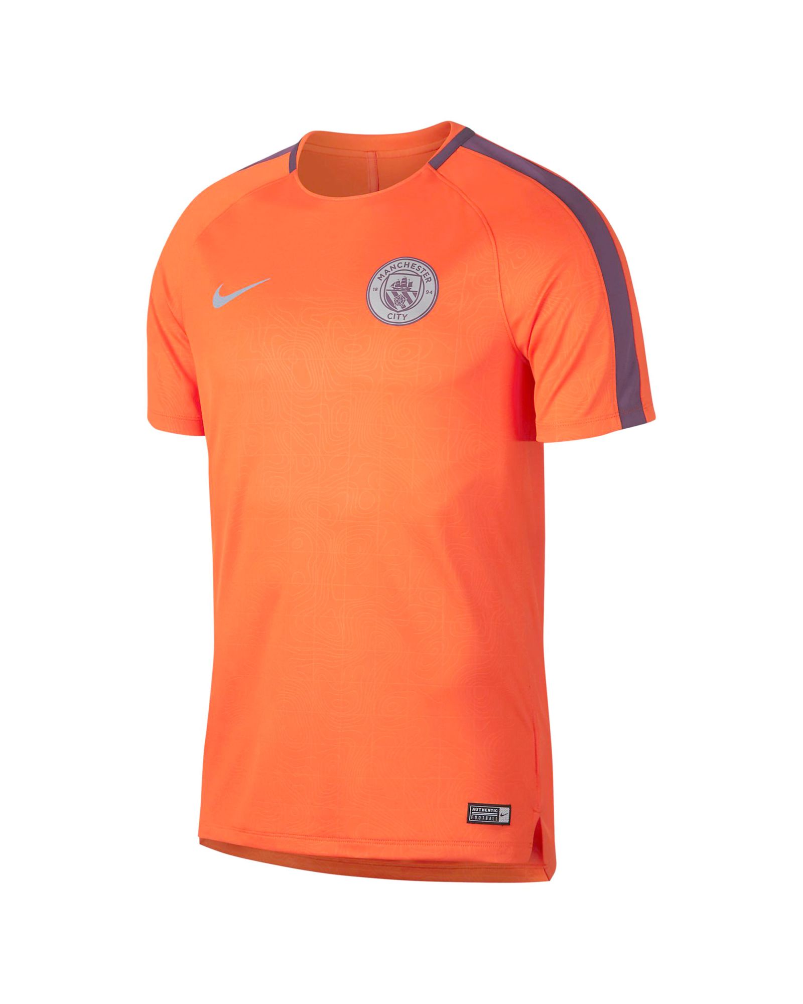 Camiseta Training Manchester City Dri-FIT Squad 2018/2019 Naranja - Fútbol Factory