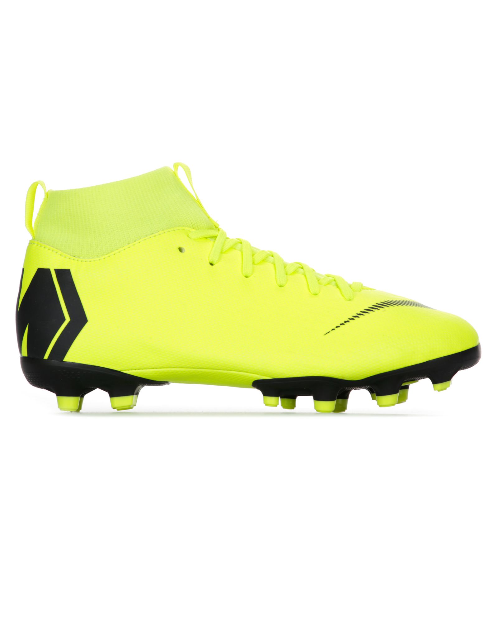 Botas de Fútbol Mercurial Superfly VI Academy MG Junior Amarillo Fluor - Fútbol Factory