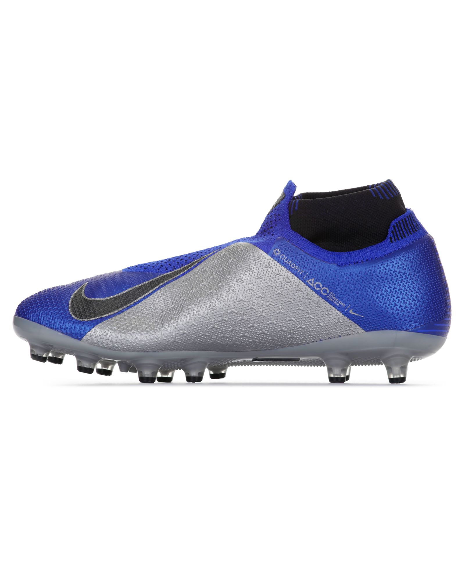 Botas de Fútbol Phantom Vision Elite DF AG-Pro Azul Plata - Fútbol Factory