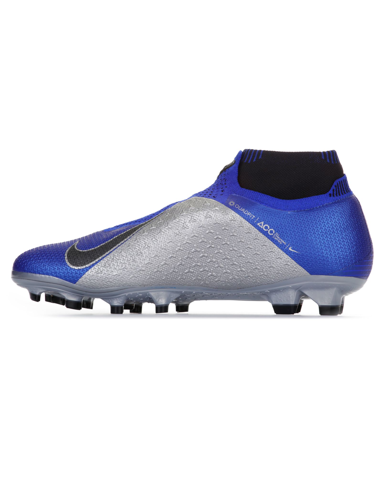 Botas de Fútbol Phantom Vision Elite DF FG Azul Plata - Fútbol Factory