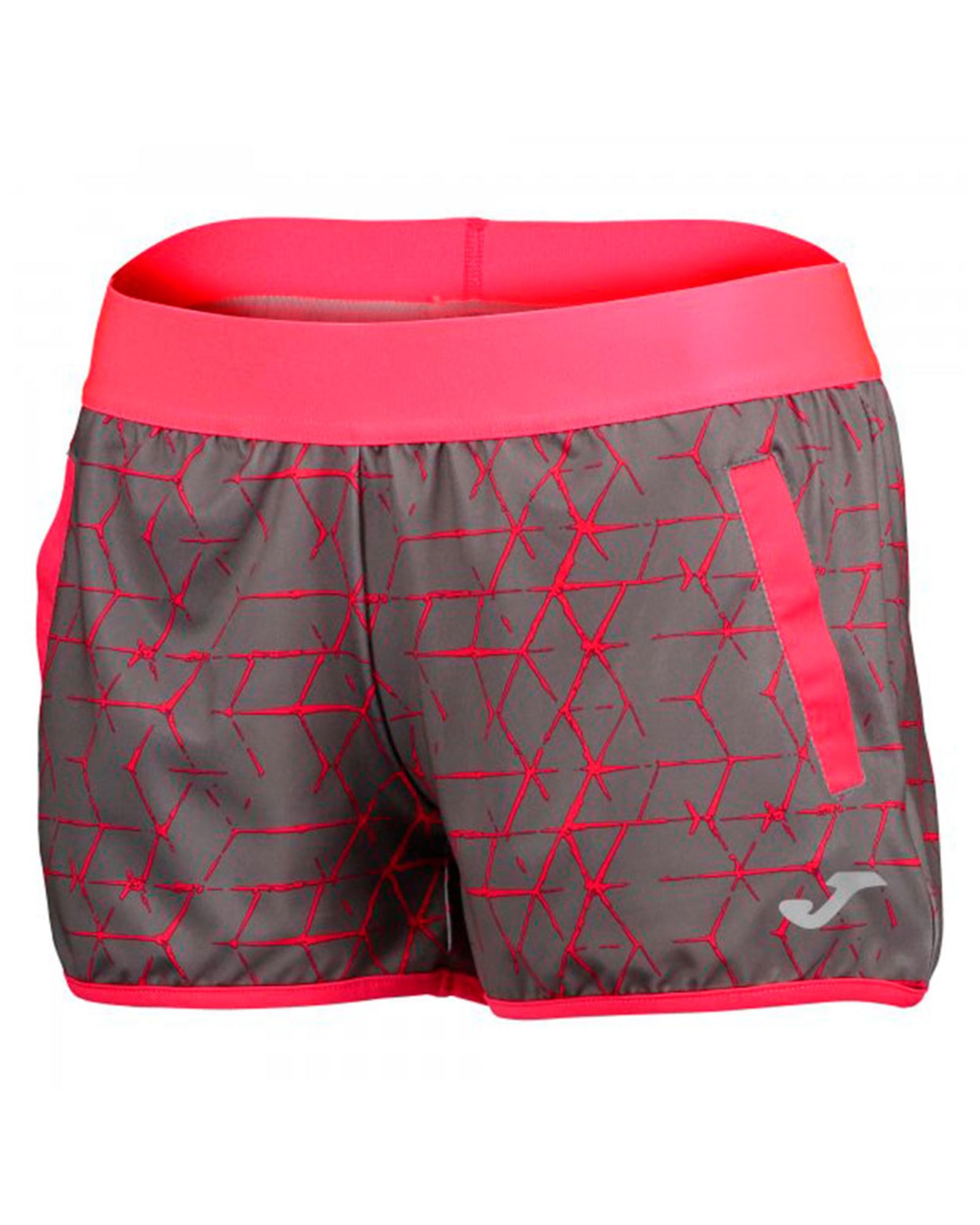 Pantalón de Running Free II Mujer Gris Fucsia - Fútbol Factory