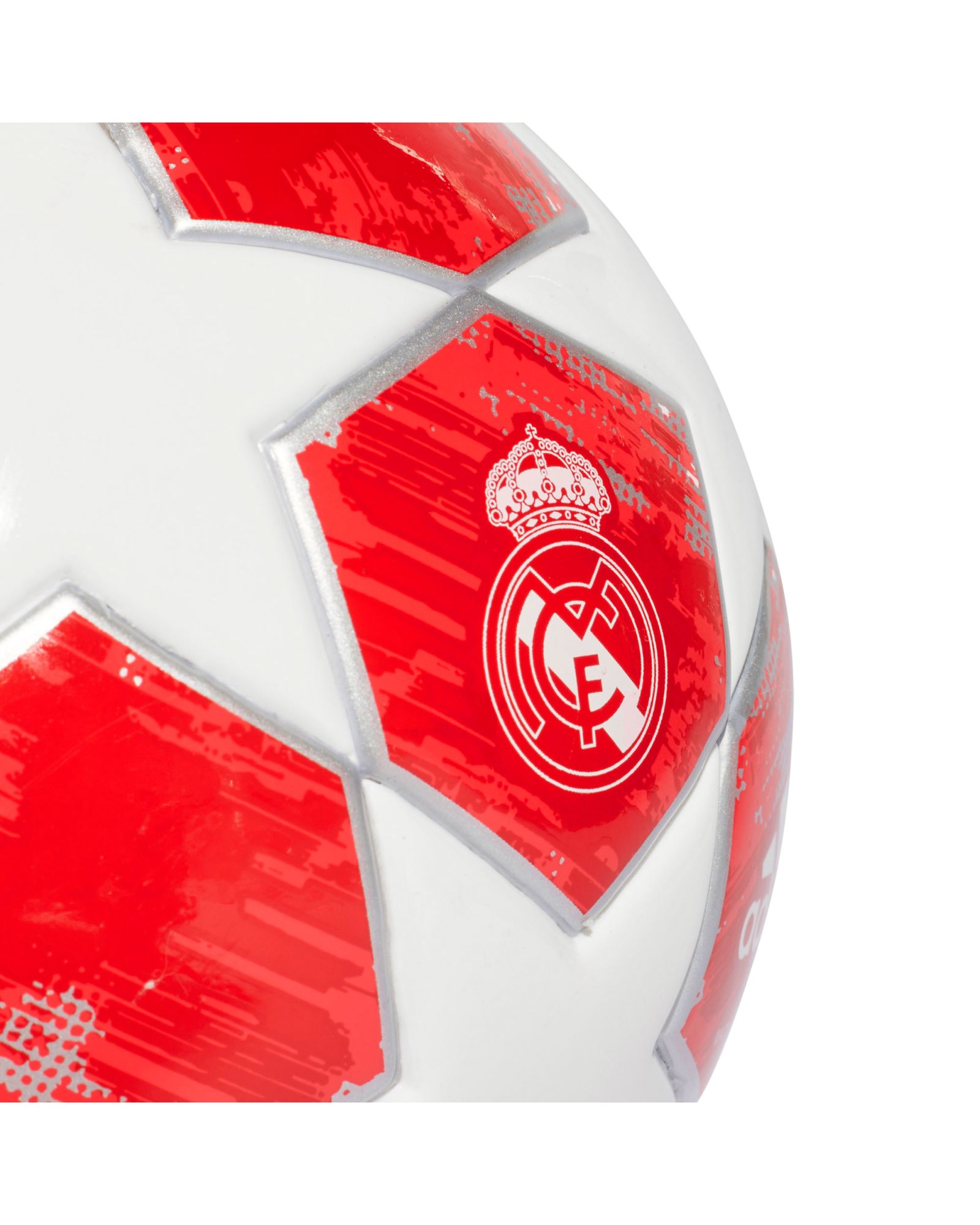 Mini Balón Oficial Finale 18 2018/2019 Real Madrid UCL Blanco Rojo - Fútbol Factory