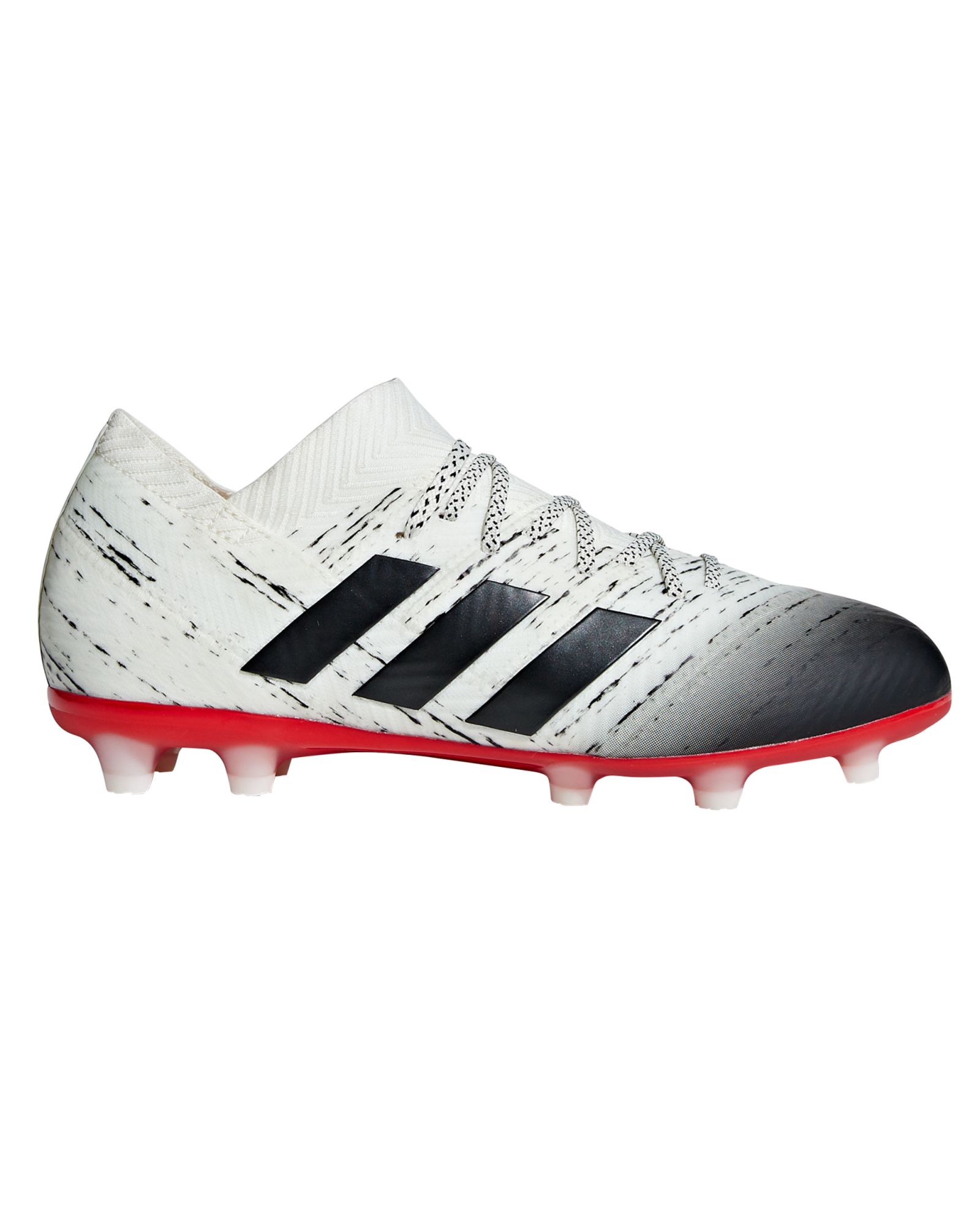 Botas de Fútbol Nemeziz 18.1 FG Junior Blanco Negro - Fútbol Factory