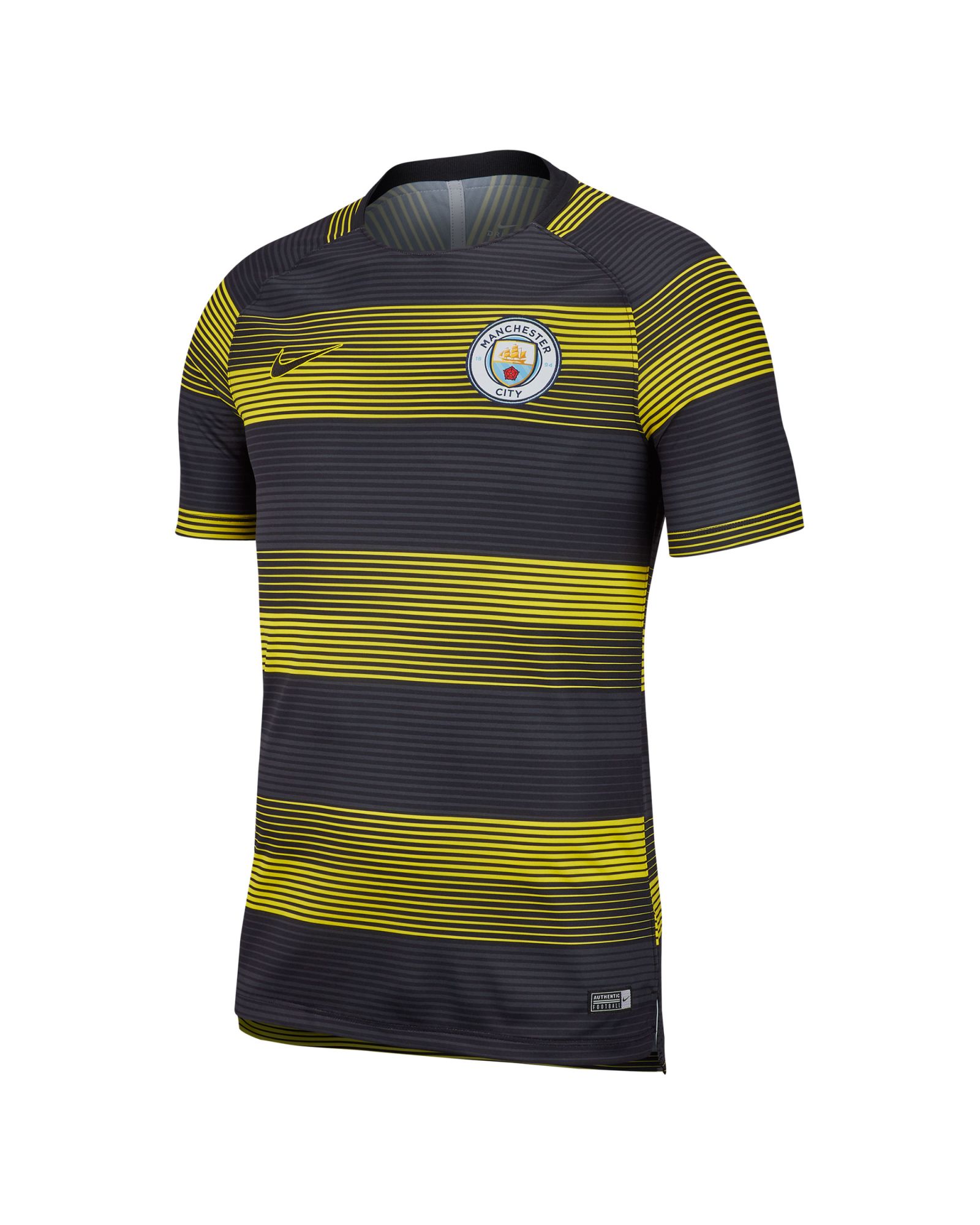 Camiseta Training Manchester City Dri-FIT Squad 2018/2019 Marino Amarillo - Fútbol Factory