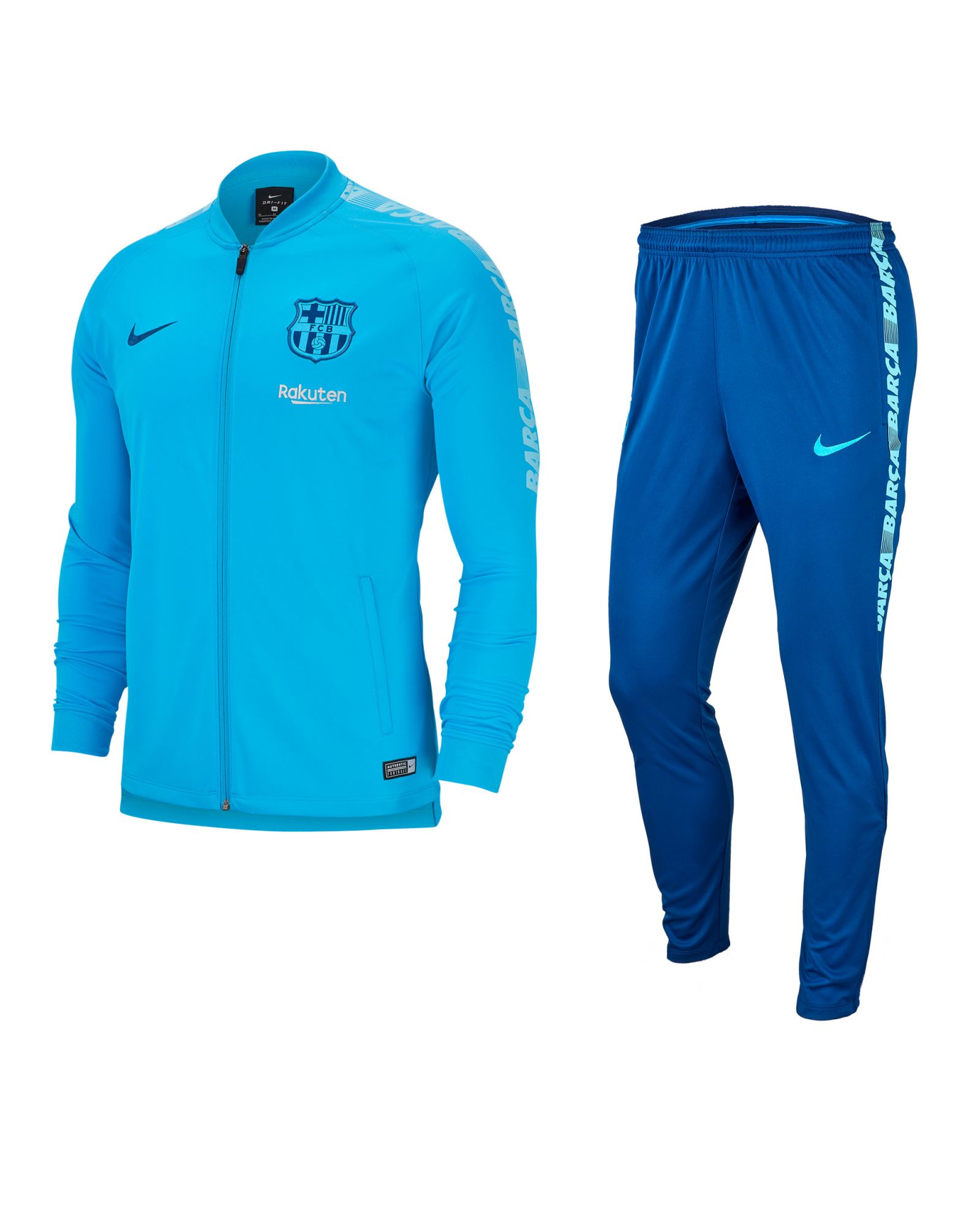 FC Barcelona 2010 Fútbol HOMBRE Chaqueta de Chándal Nike Entrenamiento Zip  Azul