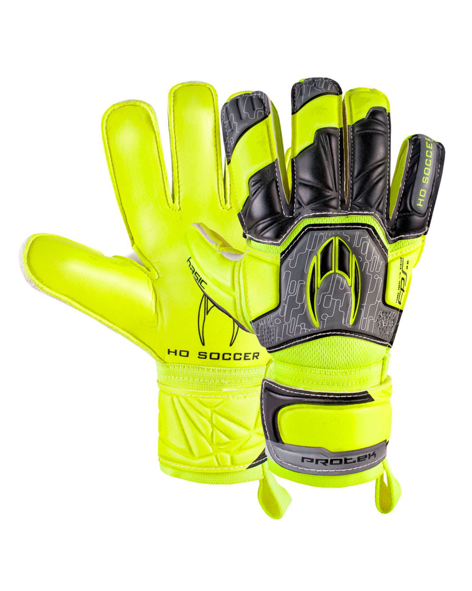 Guantes Basic Protek Flat Power Lime Junior Lima - Fútbol Factory