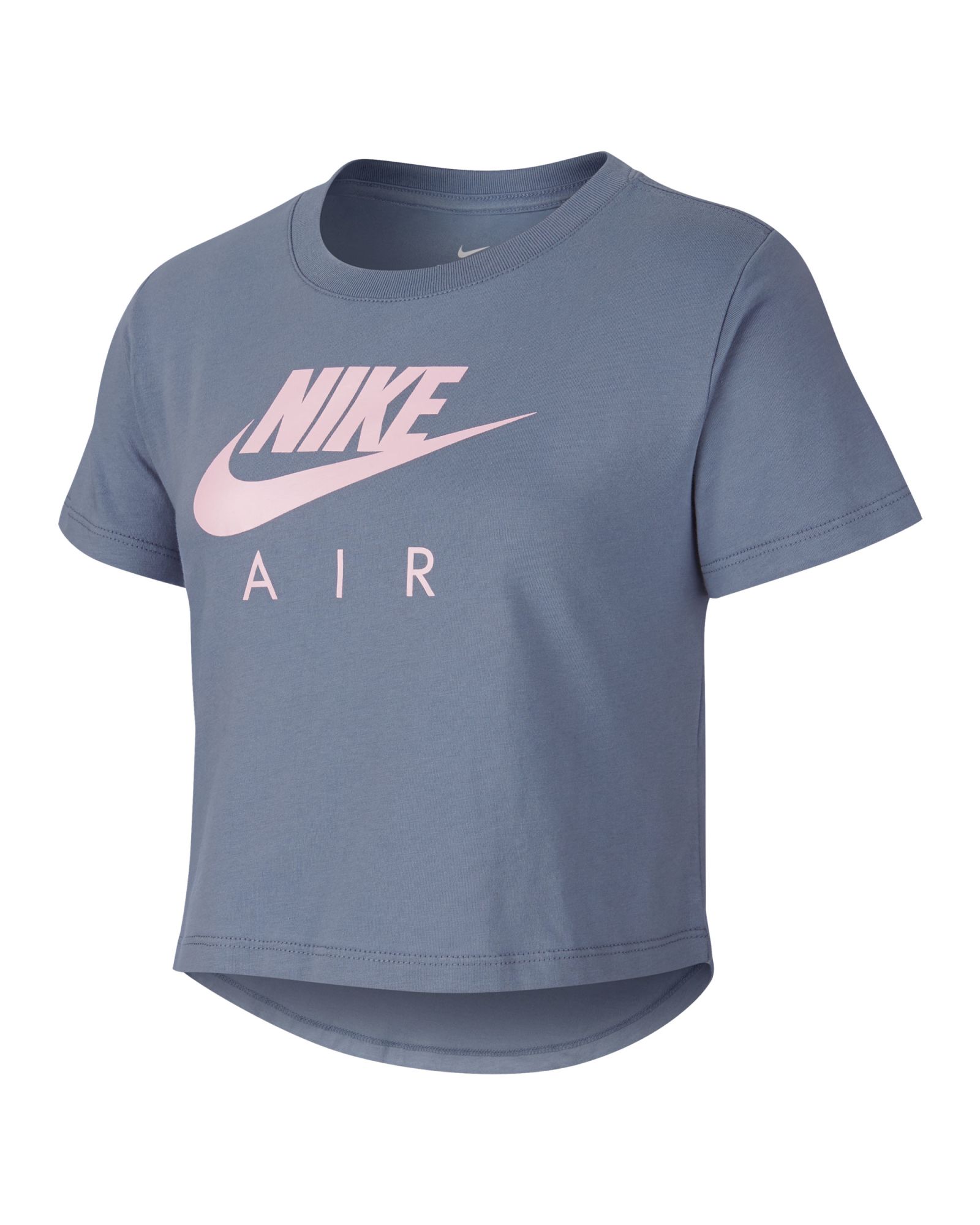 Camiseta Nike Air Cropped Junior Gris Rosa - Fútbol Factory