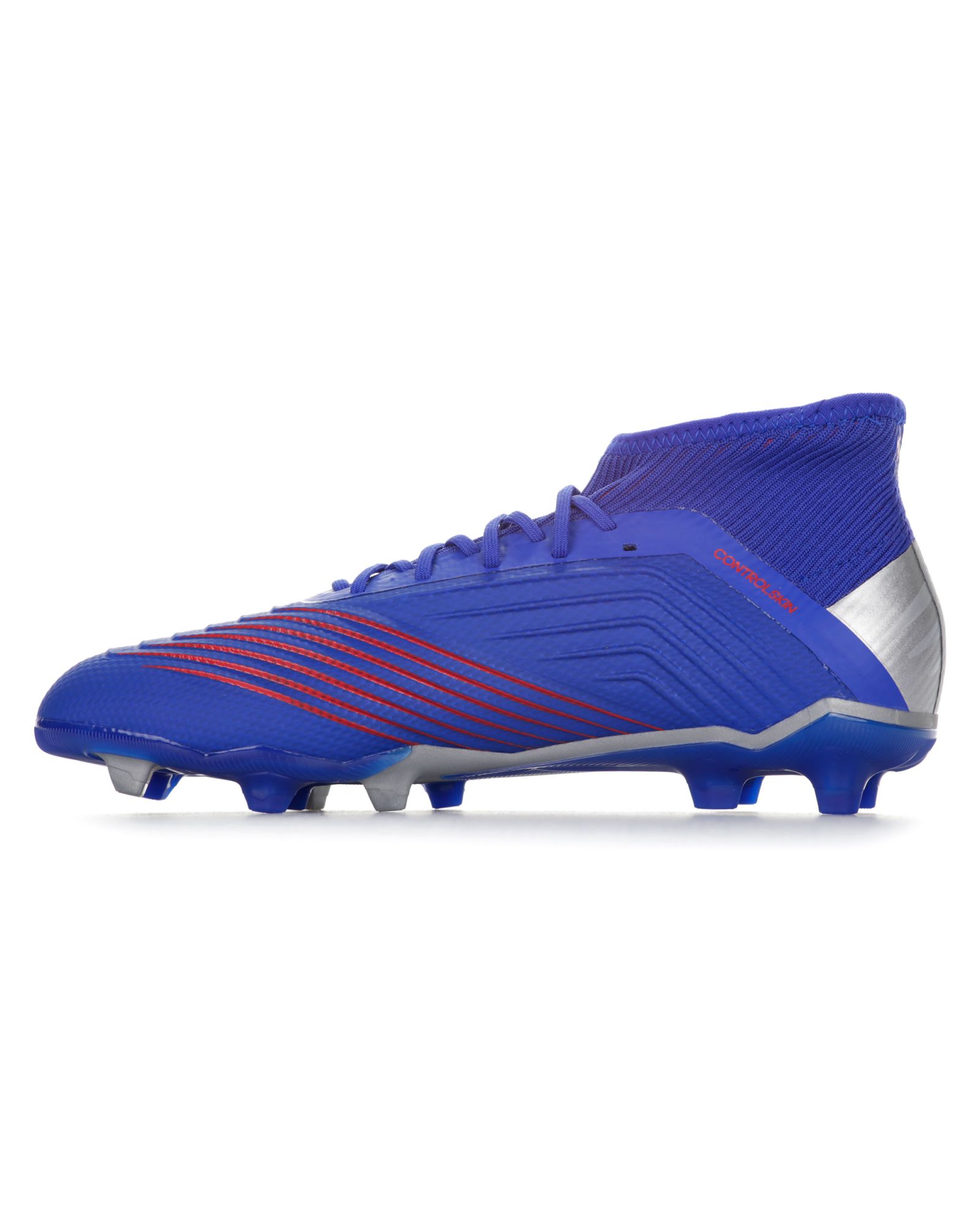 Botas de Fútbol Predator 19.1 FG Junior Azul Plata - Fútbol Factory