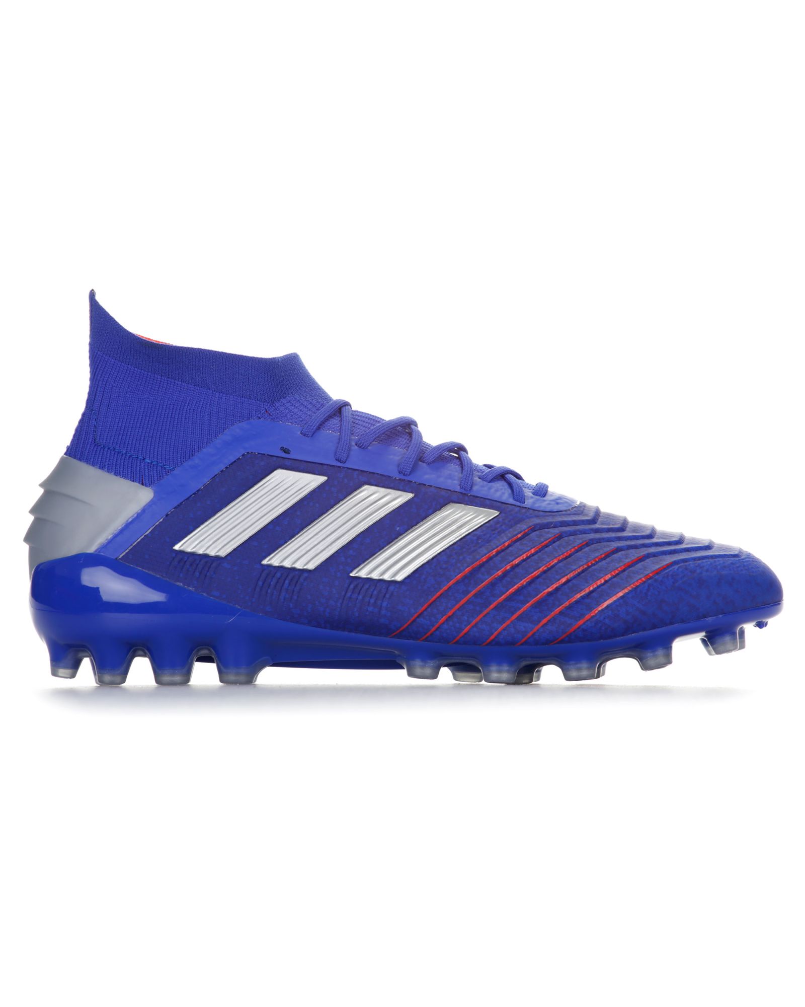 Botas de Fútbol Predator 19.1 AG Azul Plata - Fútbol Factory