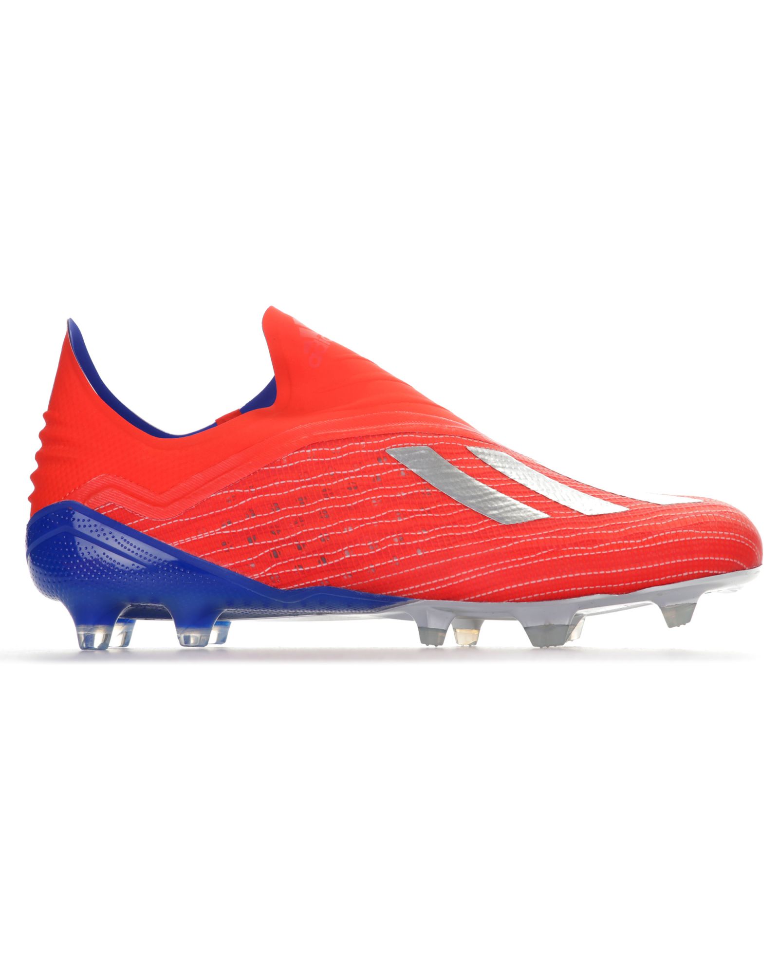 Botas de Fútbol X 18+ FG Rojo Plata - Fútbol Factory