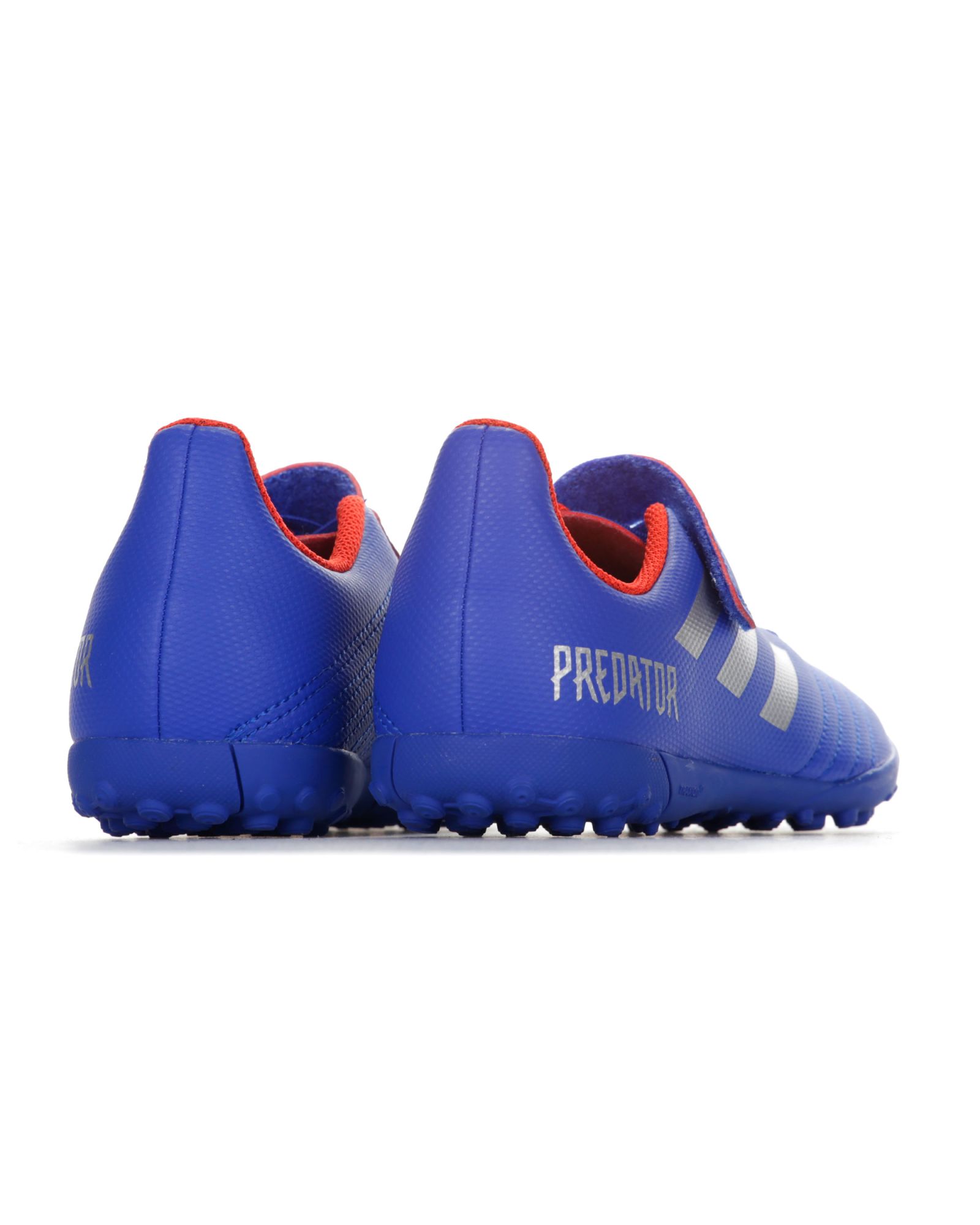 Botas de Fútbol Predator Tango 19.4 TF Velcro Junior Azul Plata - Fútbol Factory