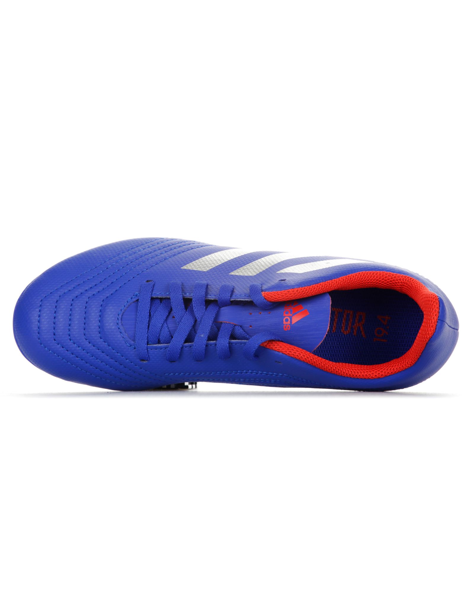 Botas de Fútbol Predator 19.4 FxG Junior Azul Plata - Fútbol Factory