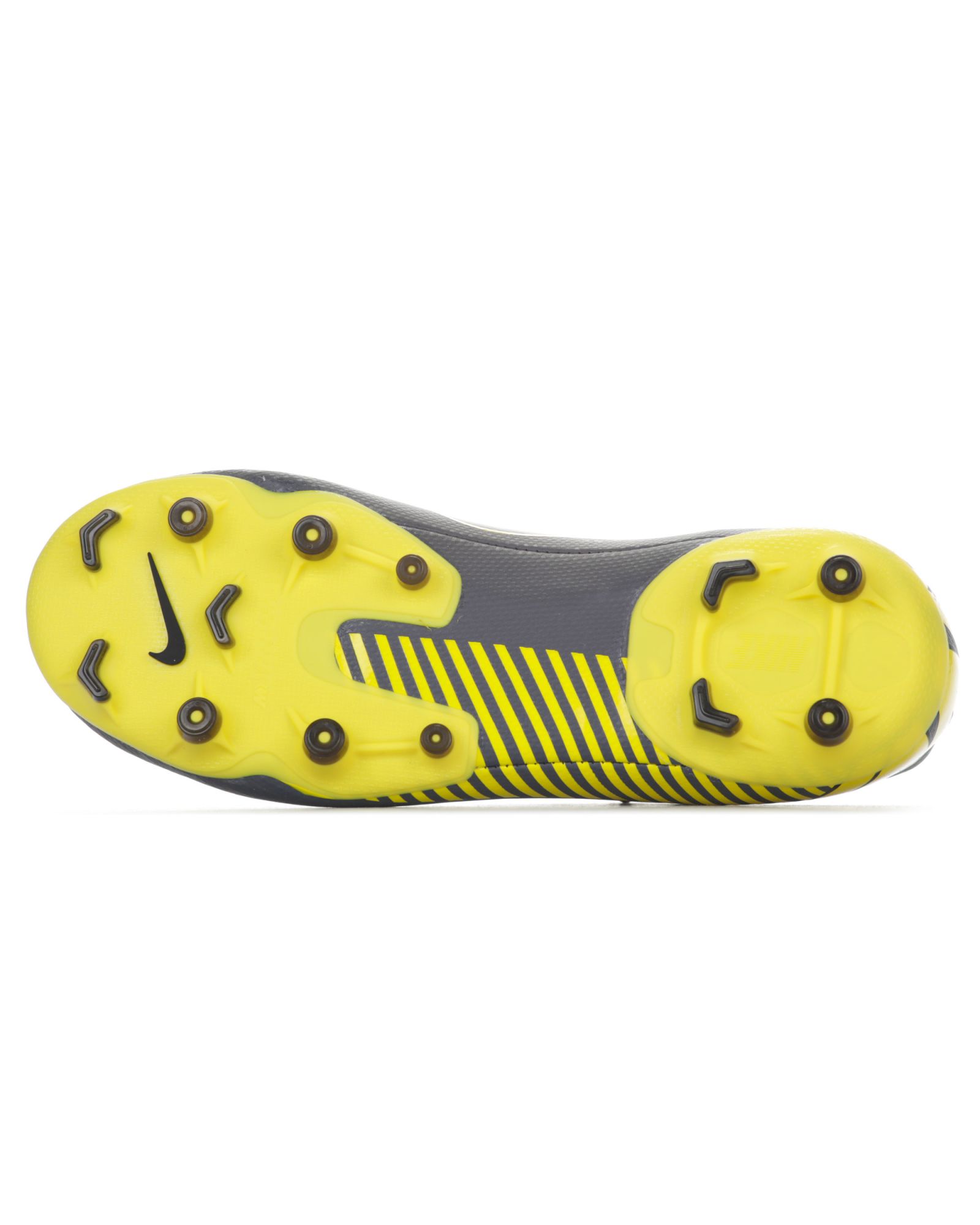 Botas de Fútbol Mercurial VaporX XII Academy MG Junior Gris Amarillo - Fútbol Factory