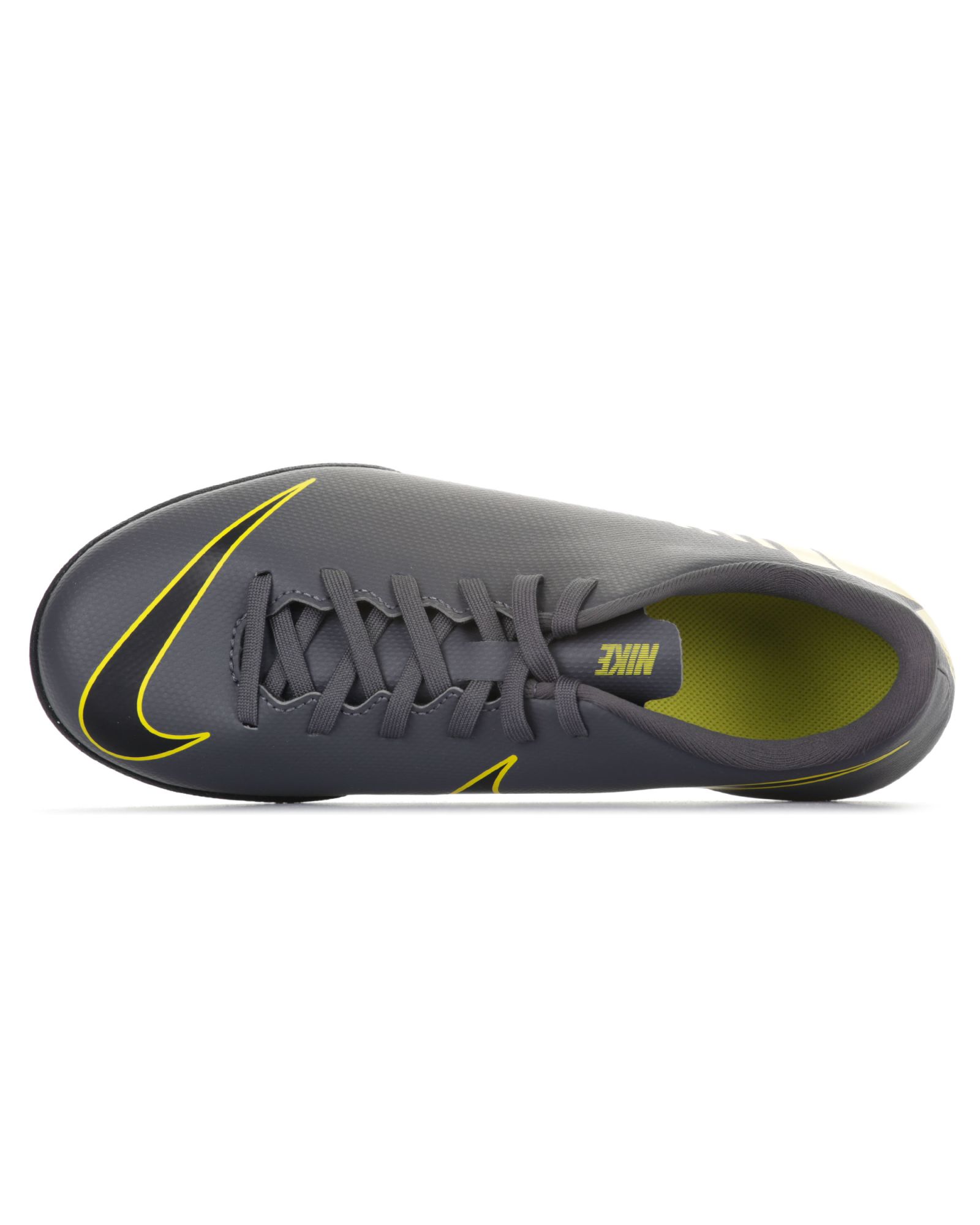 Zapatillas de Fútbol Sala Mercurial VaporX XII Club IC Junior Gris Amarillo - Fútbol Factory