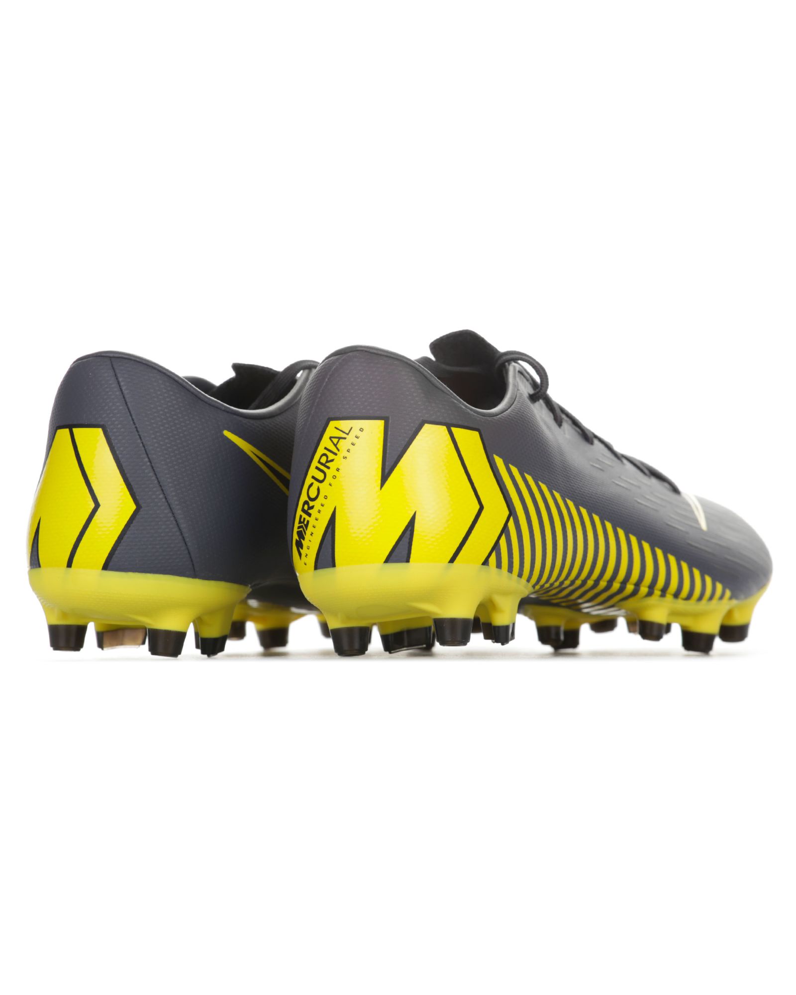 Botas de Fútbol Mercurial Vapor XII Academy MG Gris Amarillo - Fútbol Factory