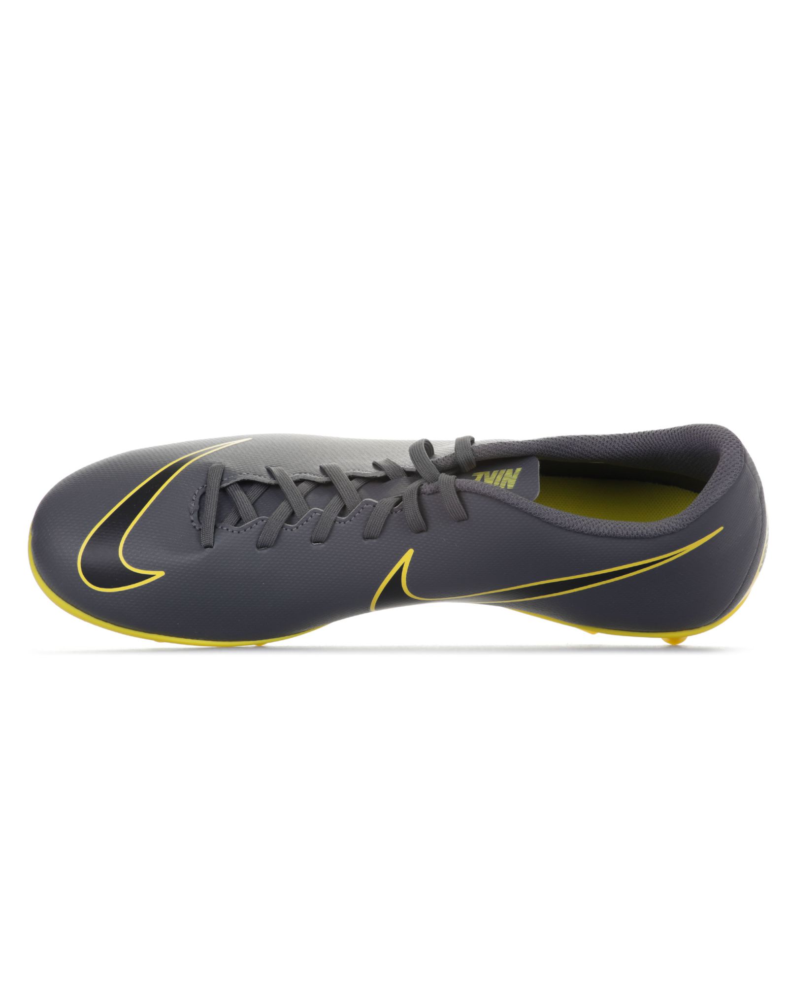 Botas de Fútbol Mercurial Vapor XII Club MG Gris Amarillo - Fútbol Factory