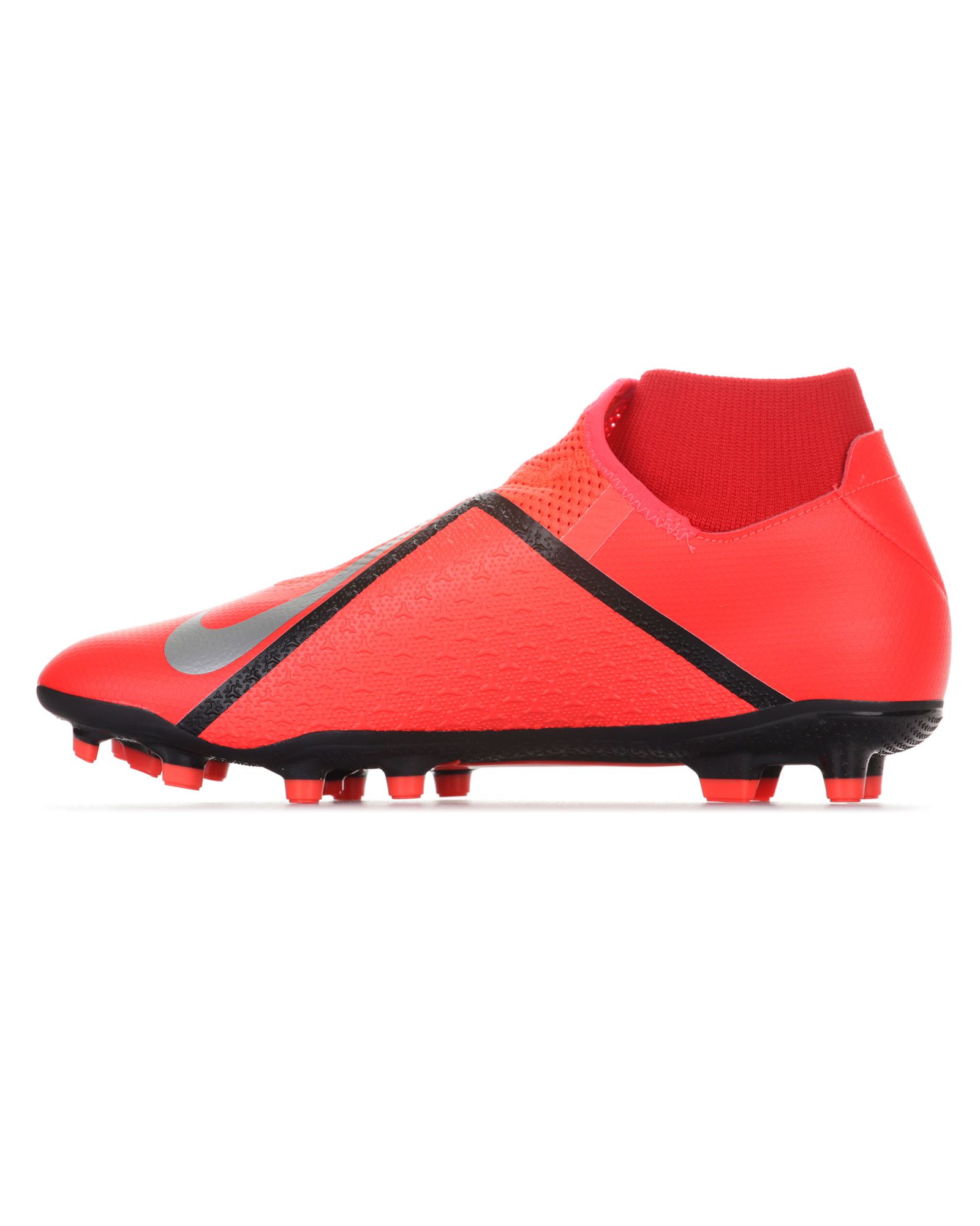 Botas de Fútbol Phantom Vision Academy DF FG/MG Rojo Plata - Fútbol Factory