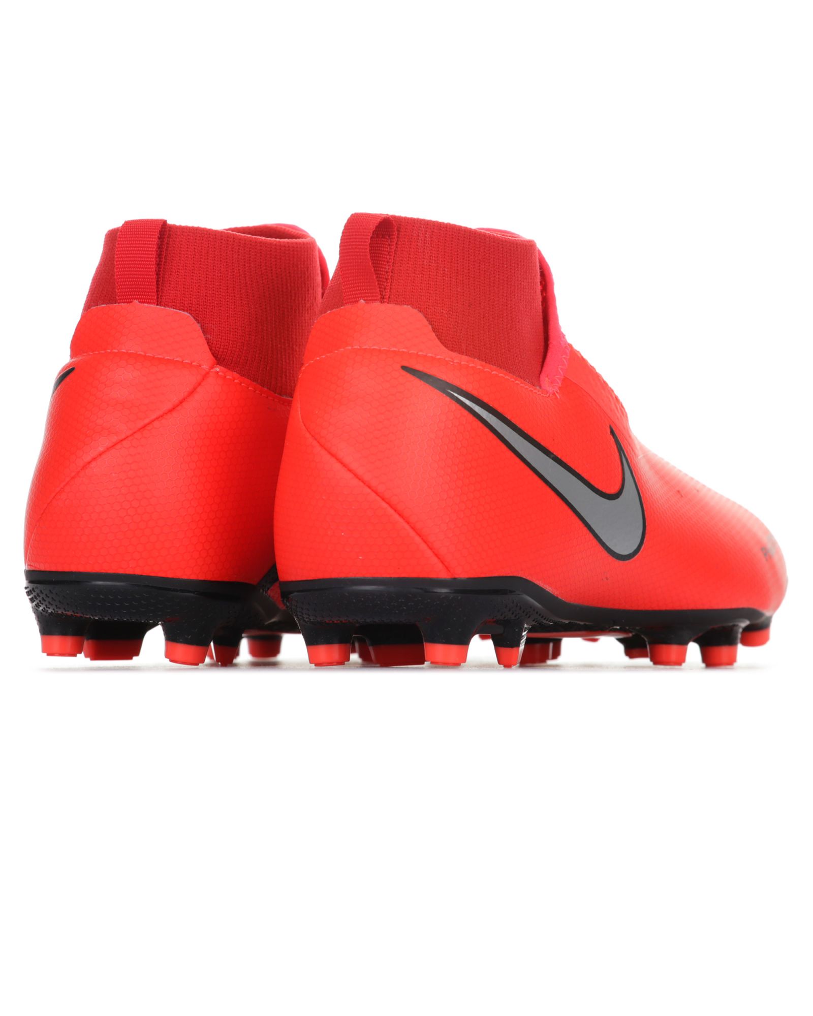 Botas de Fútbol Phantom Vision Academy DF FG/MG Junior Rojo Plata - Fútbol Factory